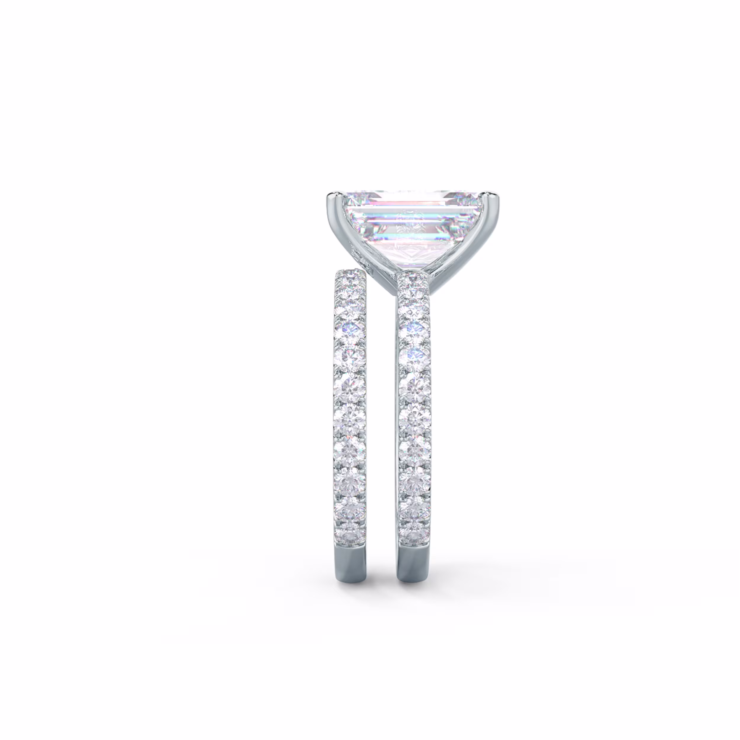 Wedding Band Sitting Flush Against Engagement Ring - Design Number: AD-351