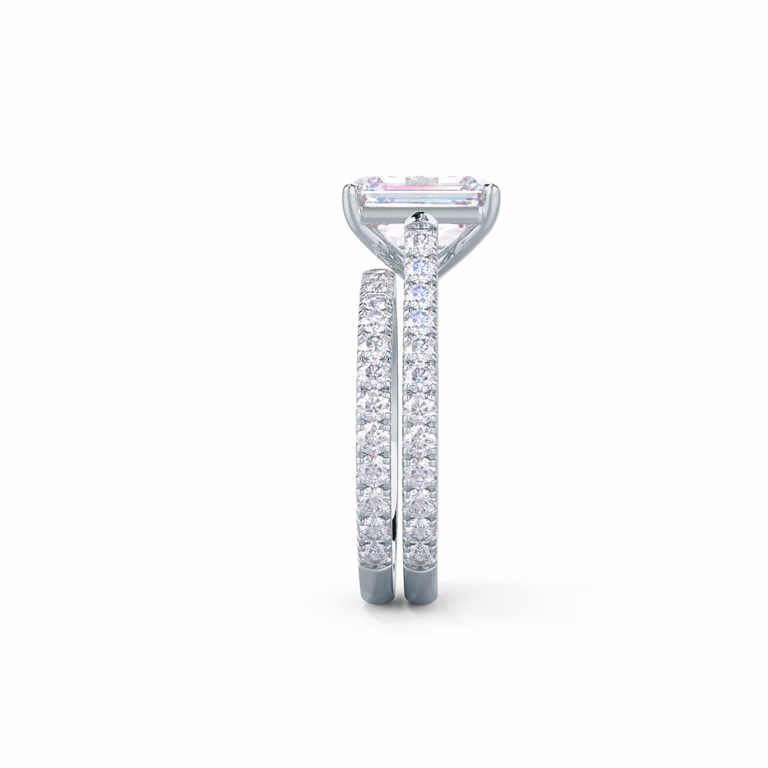 Wedding Band Sitting Flush Against Engagement Ring - Design Number: AD-352