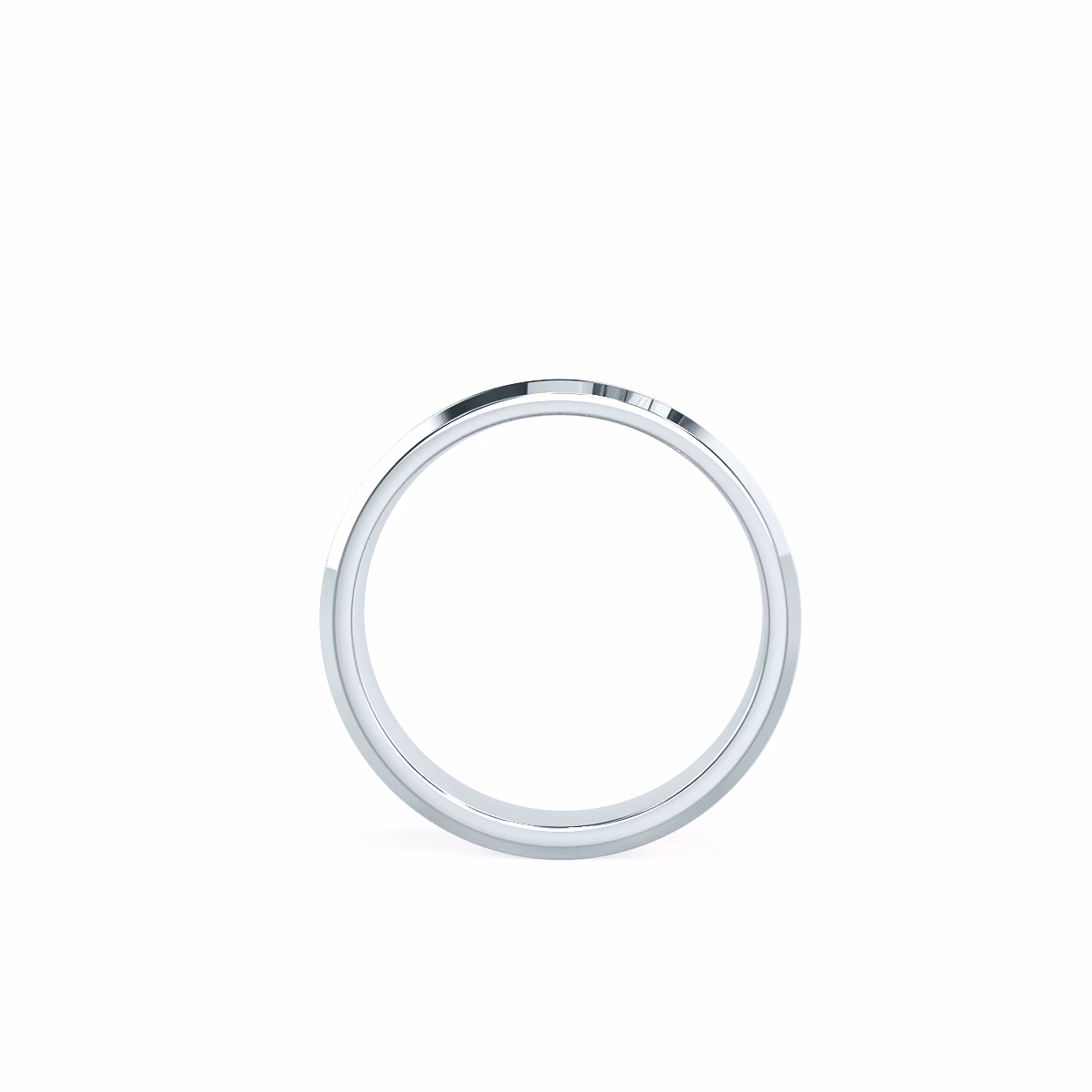 Alternate White Image for Matte Rounded Beveled Ring
