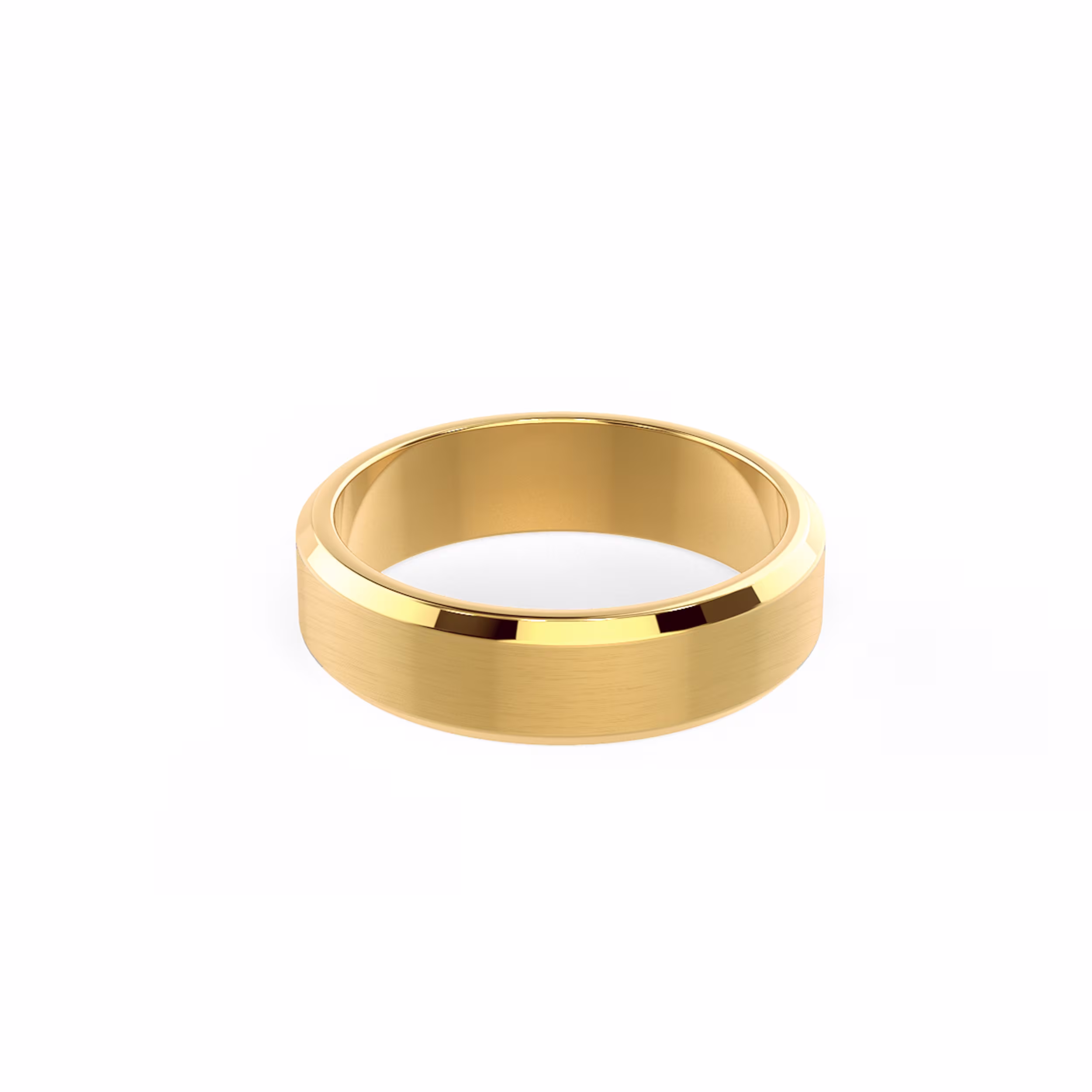 Primary Yellow Image for Matte Rounded Beveled Ring