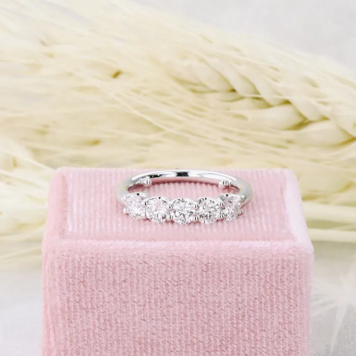 Pink Round Cut Lab Diamond Bridal Necklace Set