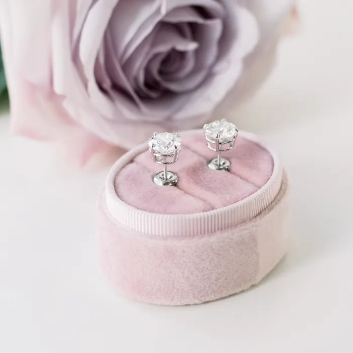 Diamond Brites Round Studs