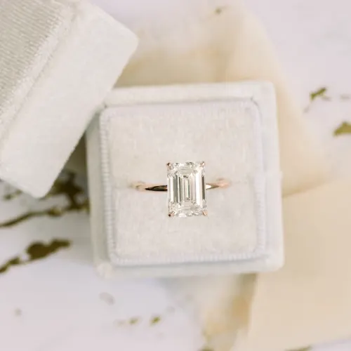 Eva  Emerald Lab-Grown Diamond Engagement Ring – Kate & Kole