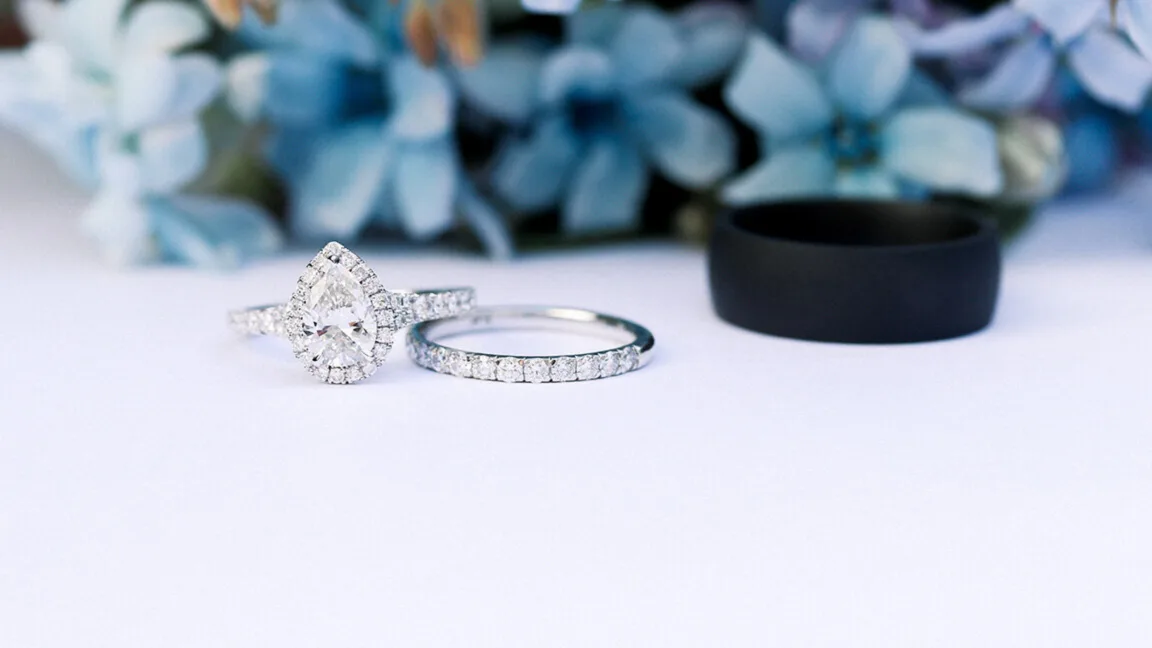 Fancy Yellow Lab Created Diamond Pave Custom Engagement Ring