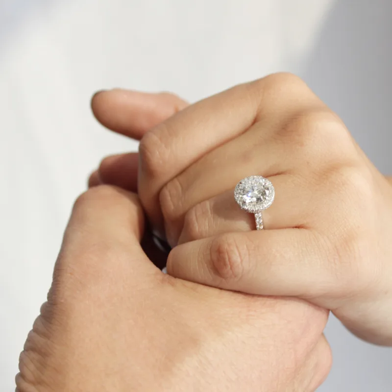 Conflict Free Lab Created Diamond Engagement Ring Proposal