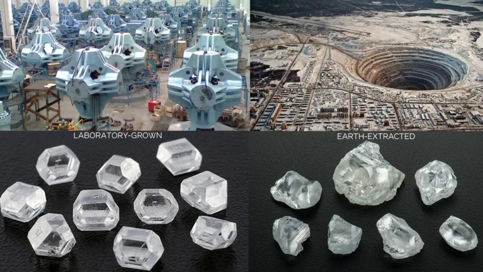 comparison of lab diamonds and earth mined diamonds