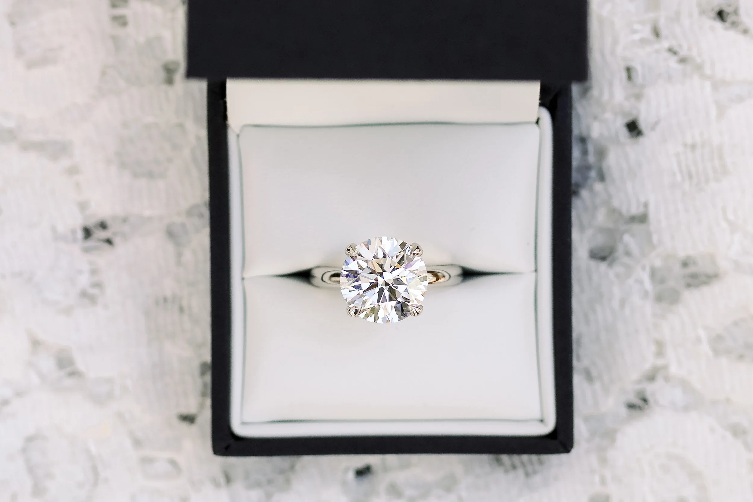 5 carat round lab diamond solitaire engagement ring ada diamonds design ad 144