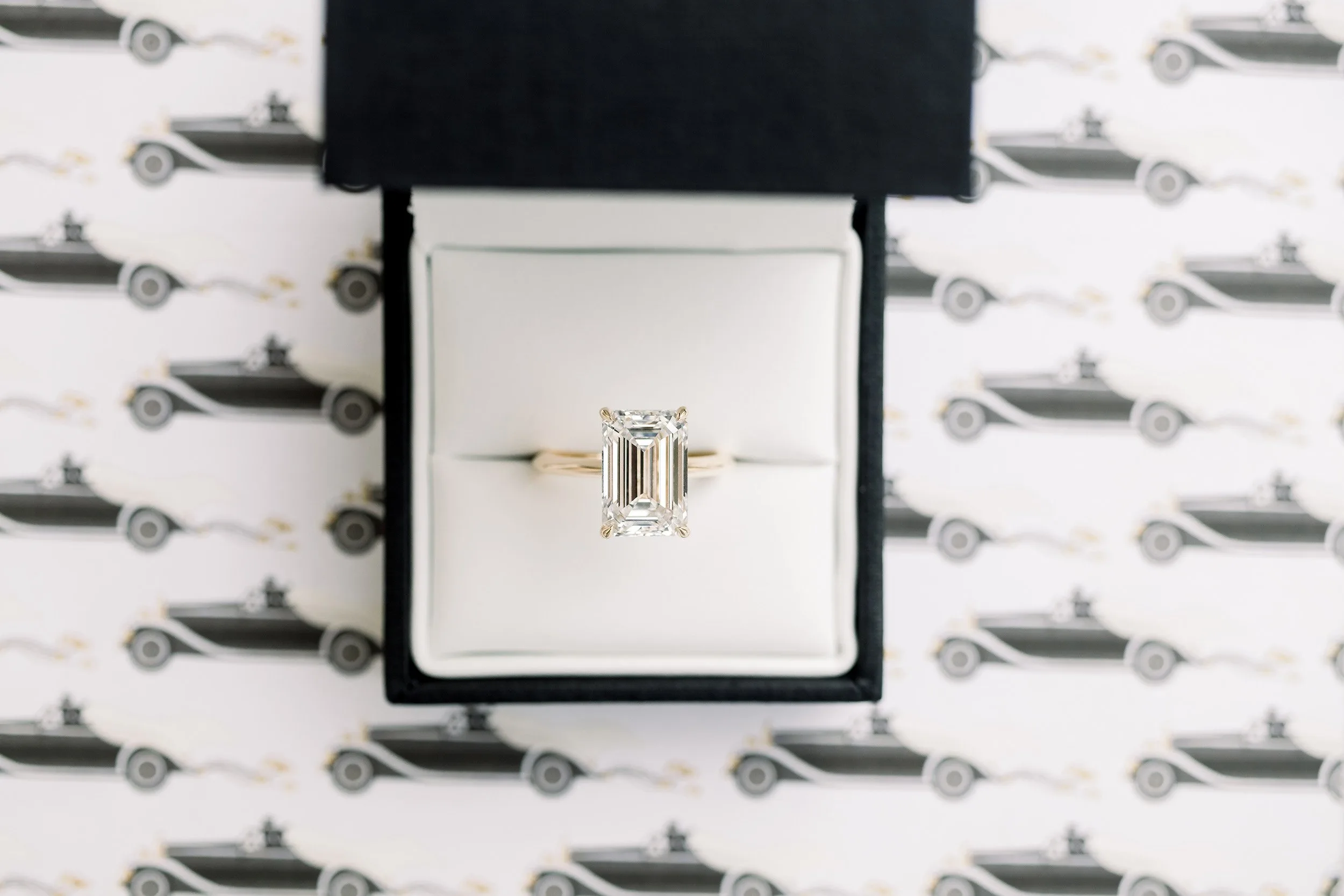 yellow gold 4 ct emerald cut lab created diamond solitaire engagement ring ada diamonds design ad325