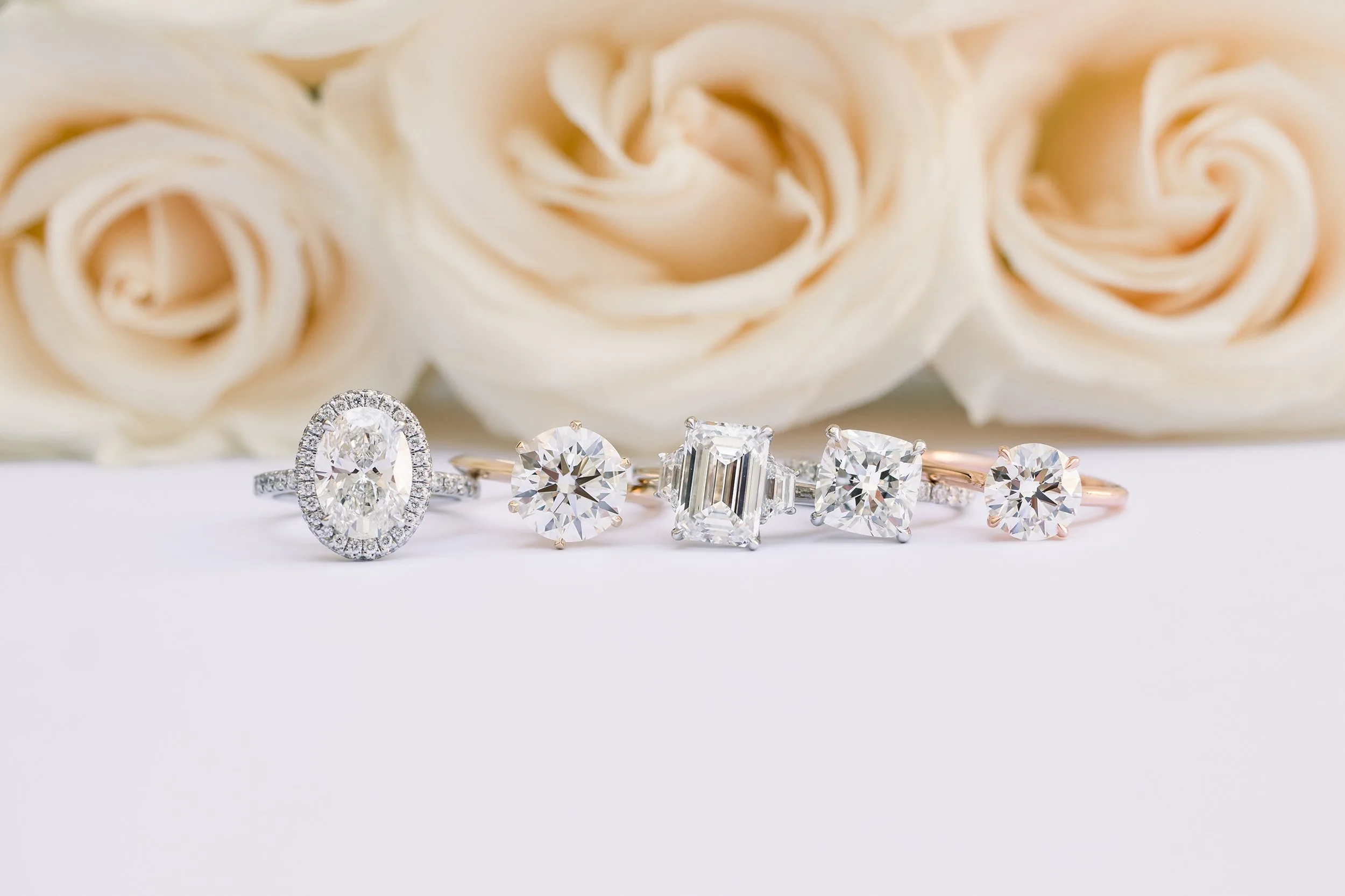 custom lab diamond engagement rings most popular shapes ada diamonds