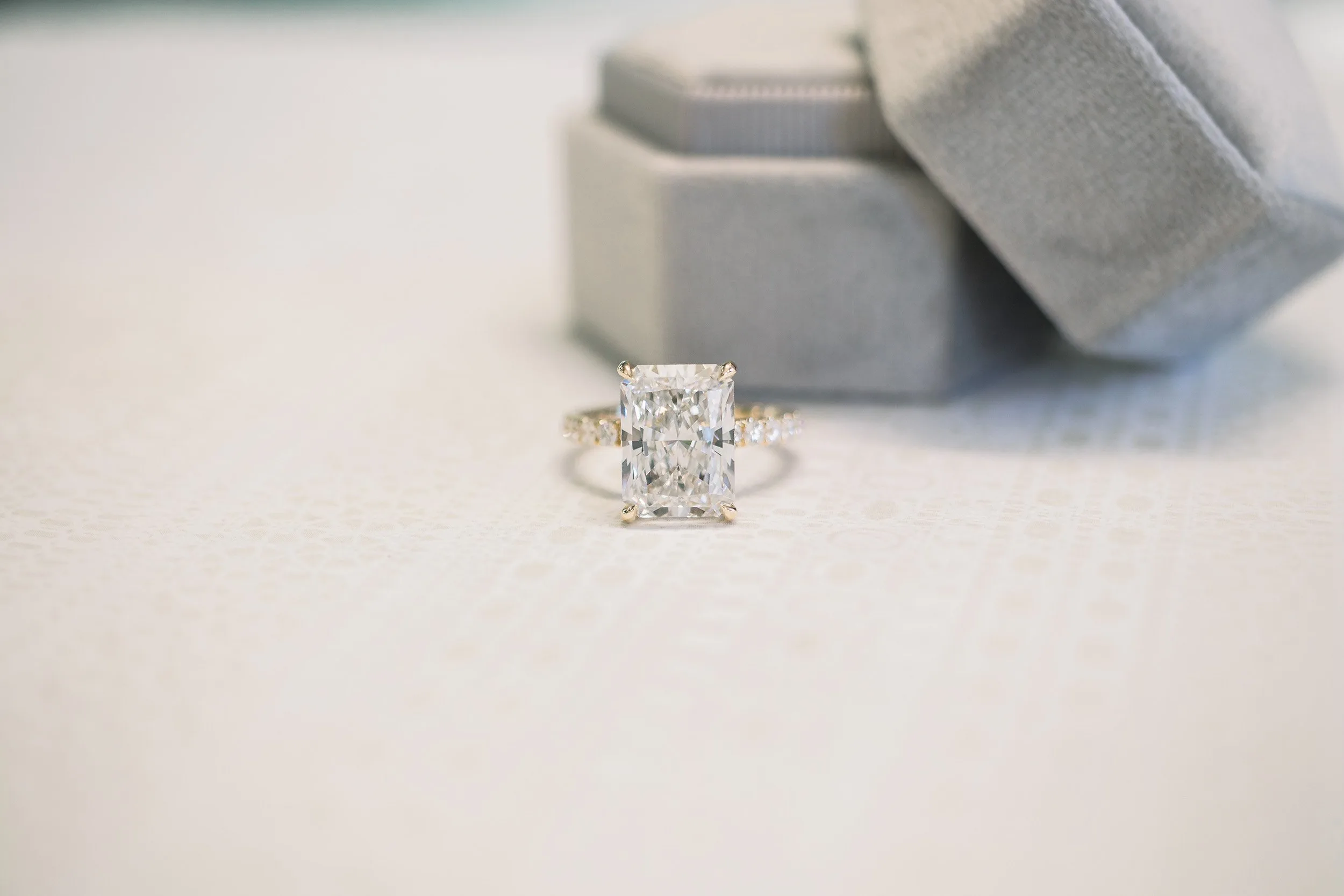 5 carat lab grown radiant cut lab diamond solitaire engagement ring in yellow gold ada diamonds ad-229