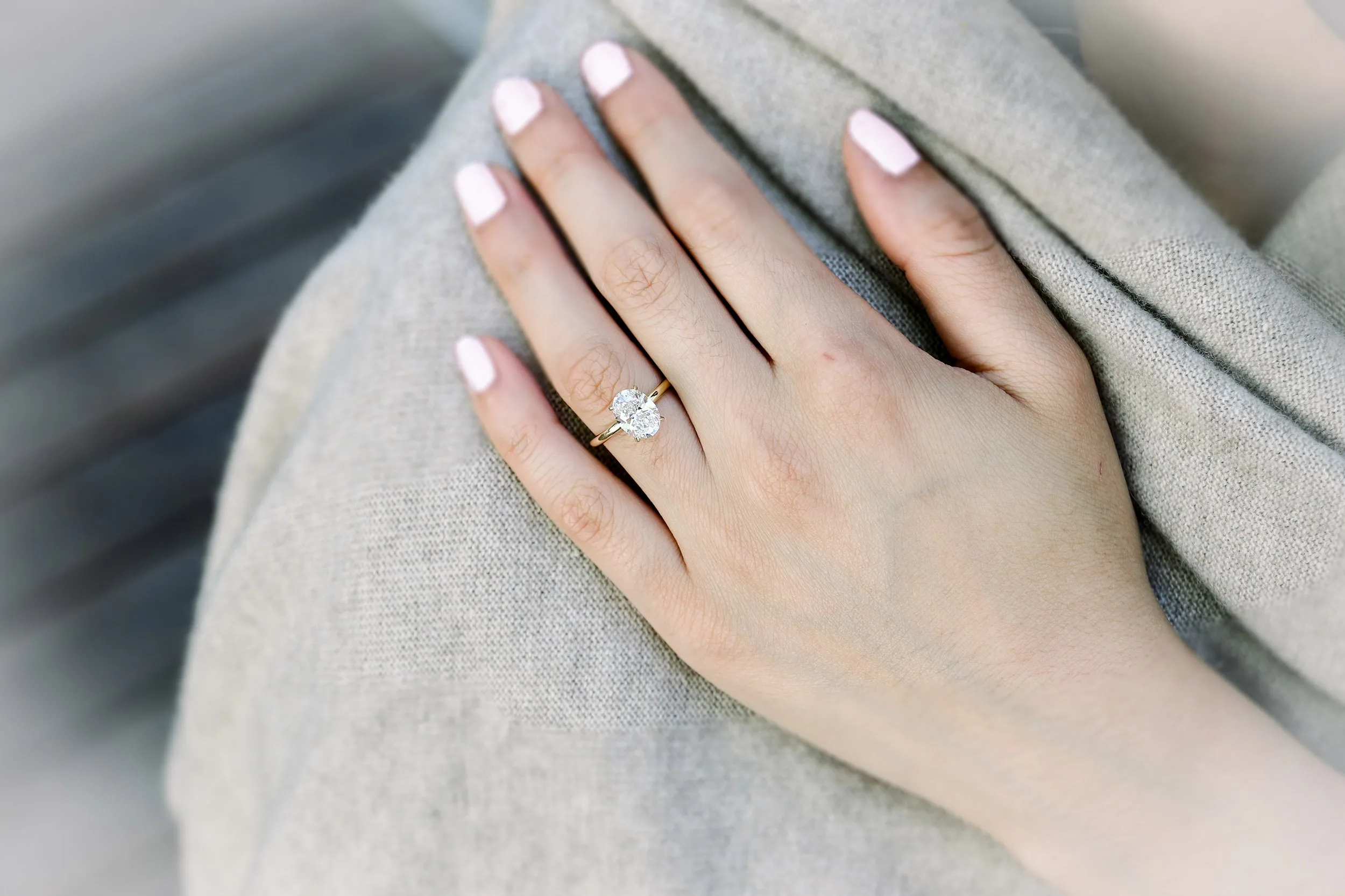 Jasmine Oval Diamond Engagement Ring Hidden Diamonds – Ellie Lee Fine  Jewelry