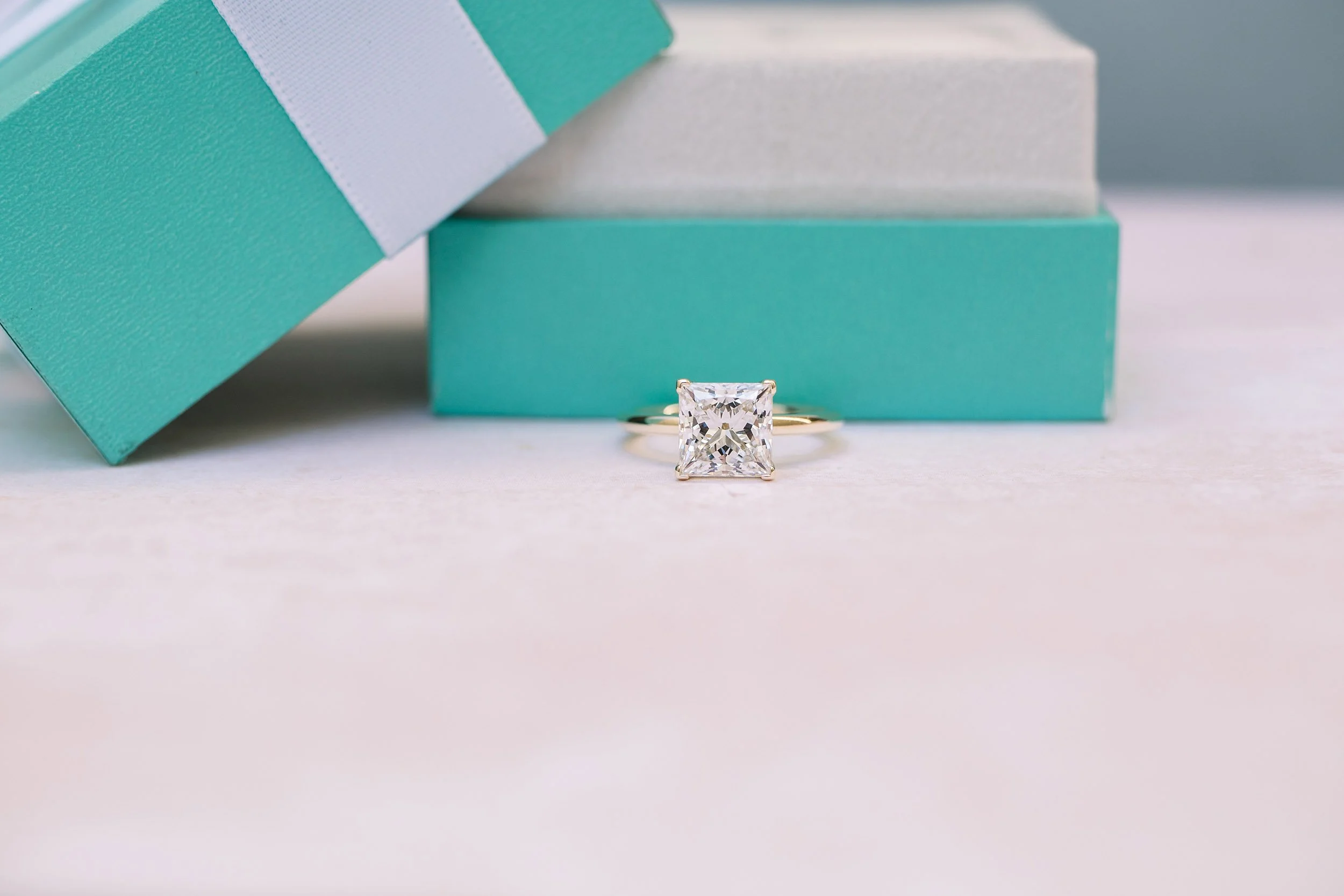 Tiffany & Co. 1.85 Carat Asscher Cut Diamond Platinum Engagement Ring