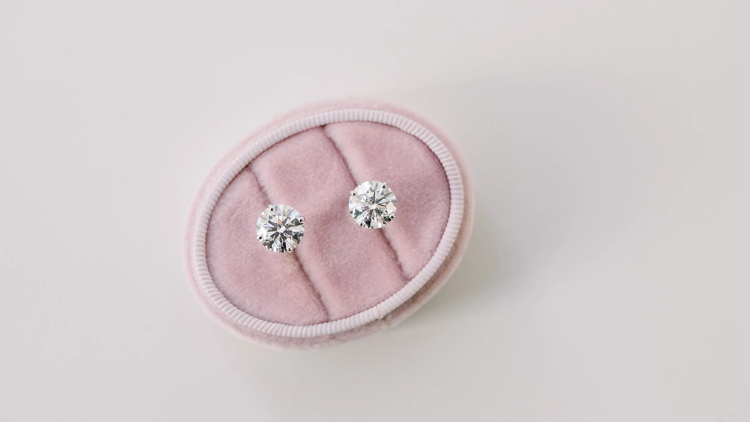round lab diamond stud earrings ada diamonds