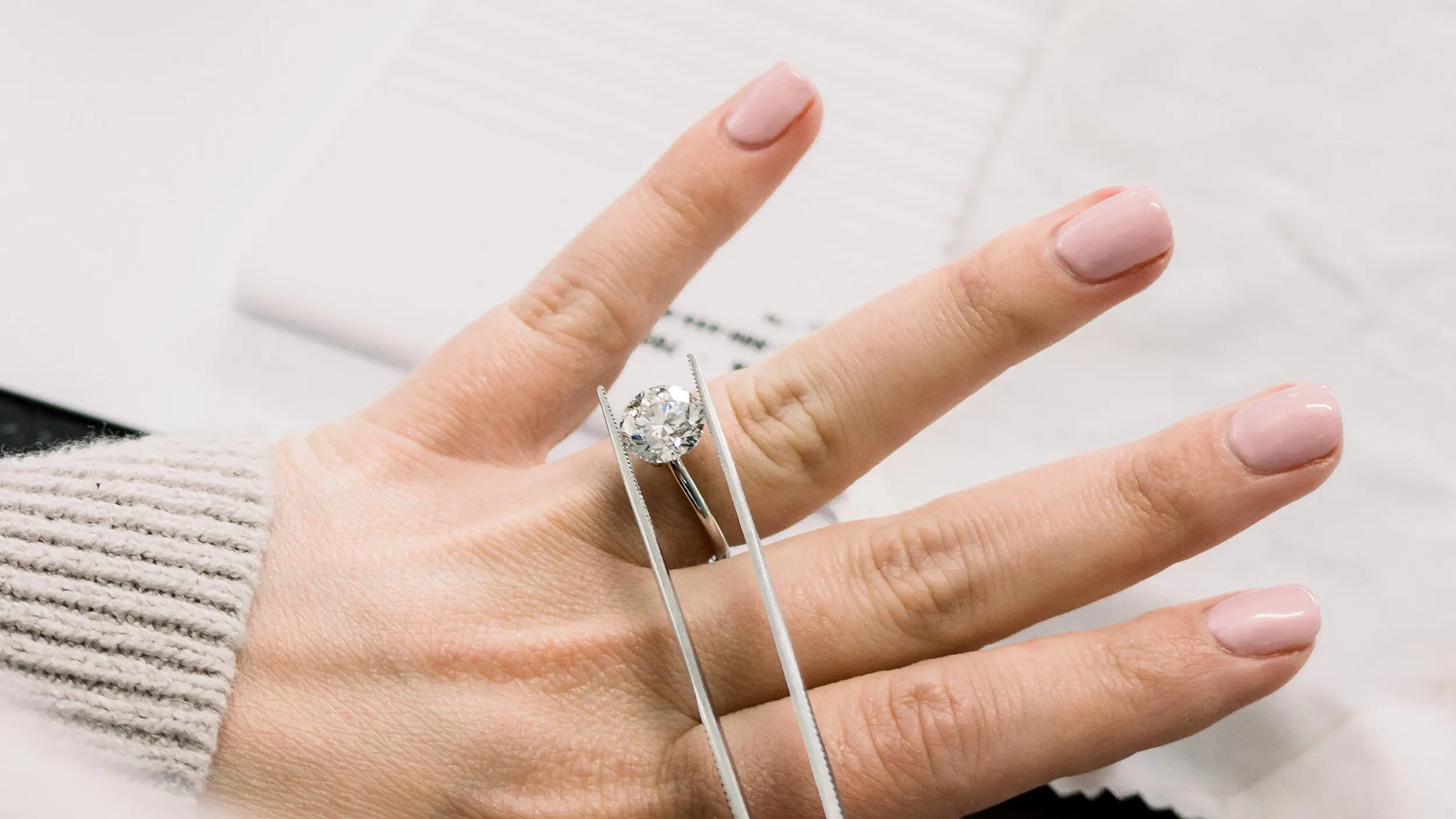 concierge experience custom lab grown diamond engagement ring Ada Diamonds