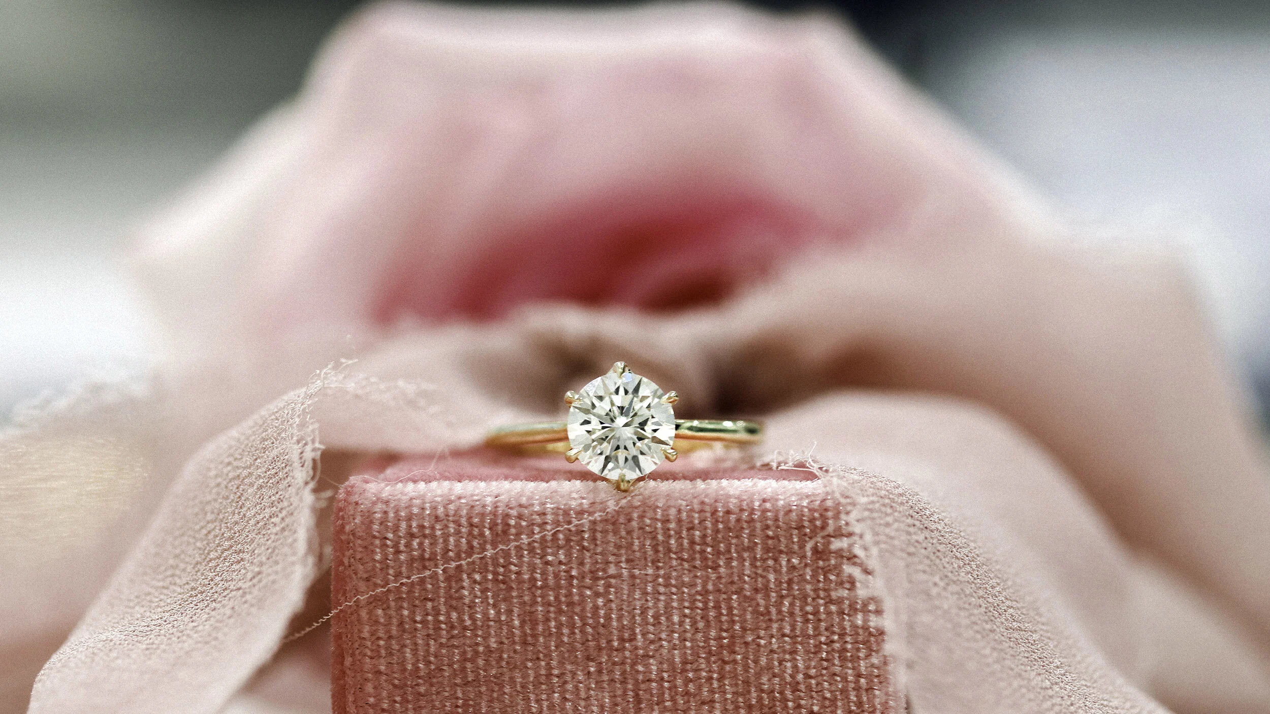 18k Yellow Gold Classic Six Prong Solitaire Diamond Engagement Ring featuring a 1.5 Carat Lab Grown Diamond