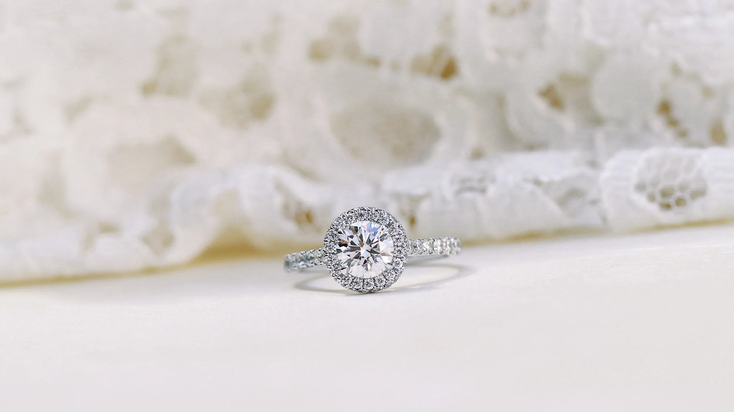14KW Princess Cut Diamond Engagement Ring with Halo 1 CTW – Fernbaugh's  Jewelers