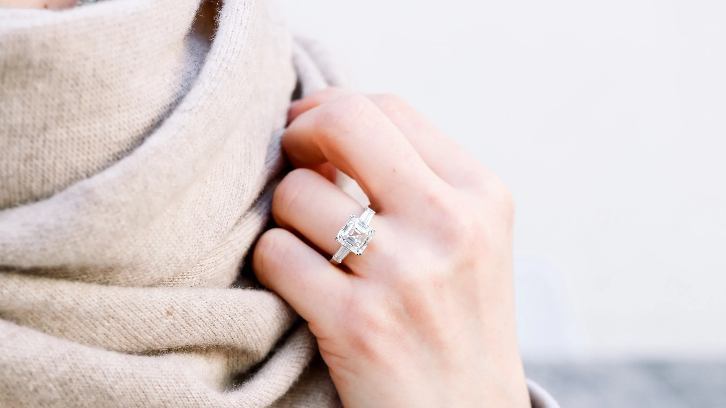 Platinum Art Deco Chased Asscher Cut Diamond 1.00CT. F VS1 & Diamond  Baguette Engagement Ring #asschercut #engagementring #artdecojewelry… |  Instagram