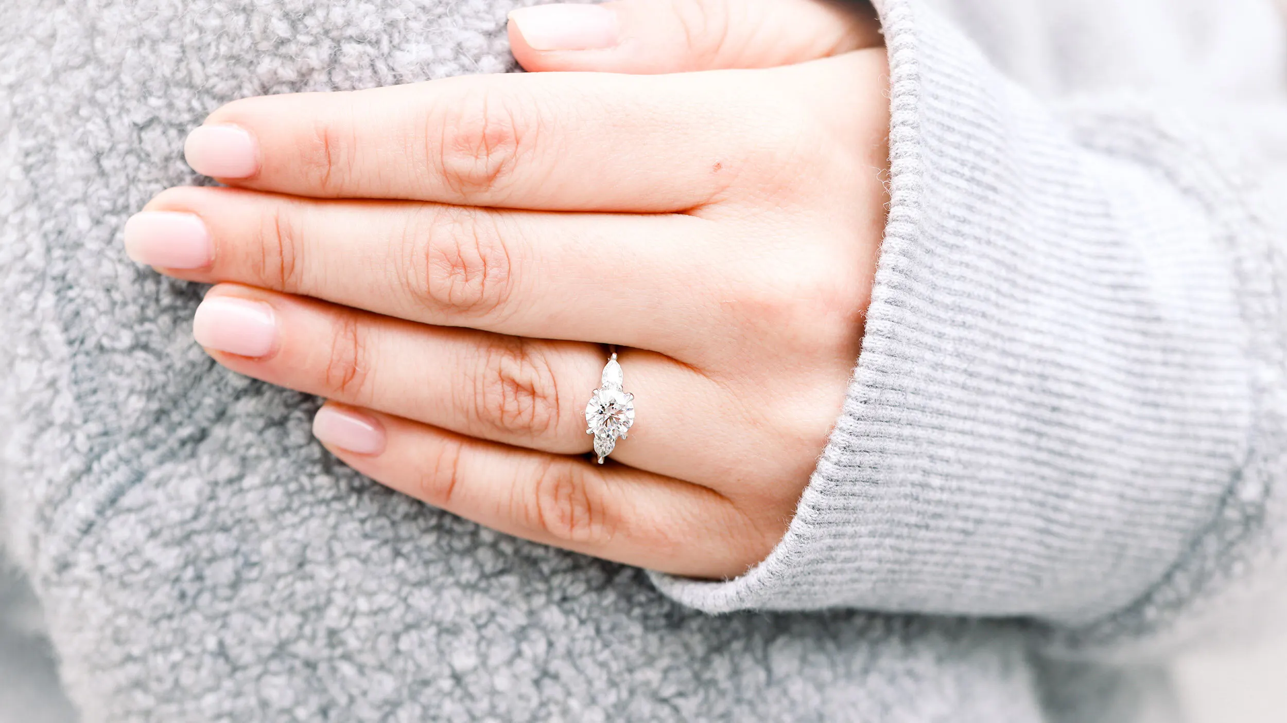3 carat lab diamond cushion cut engagement ring ada diamonds San Francisco, ca