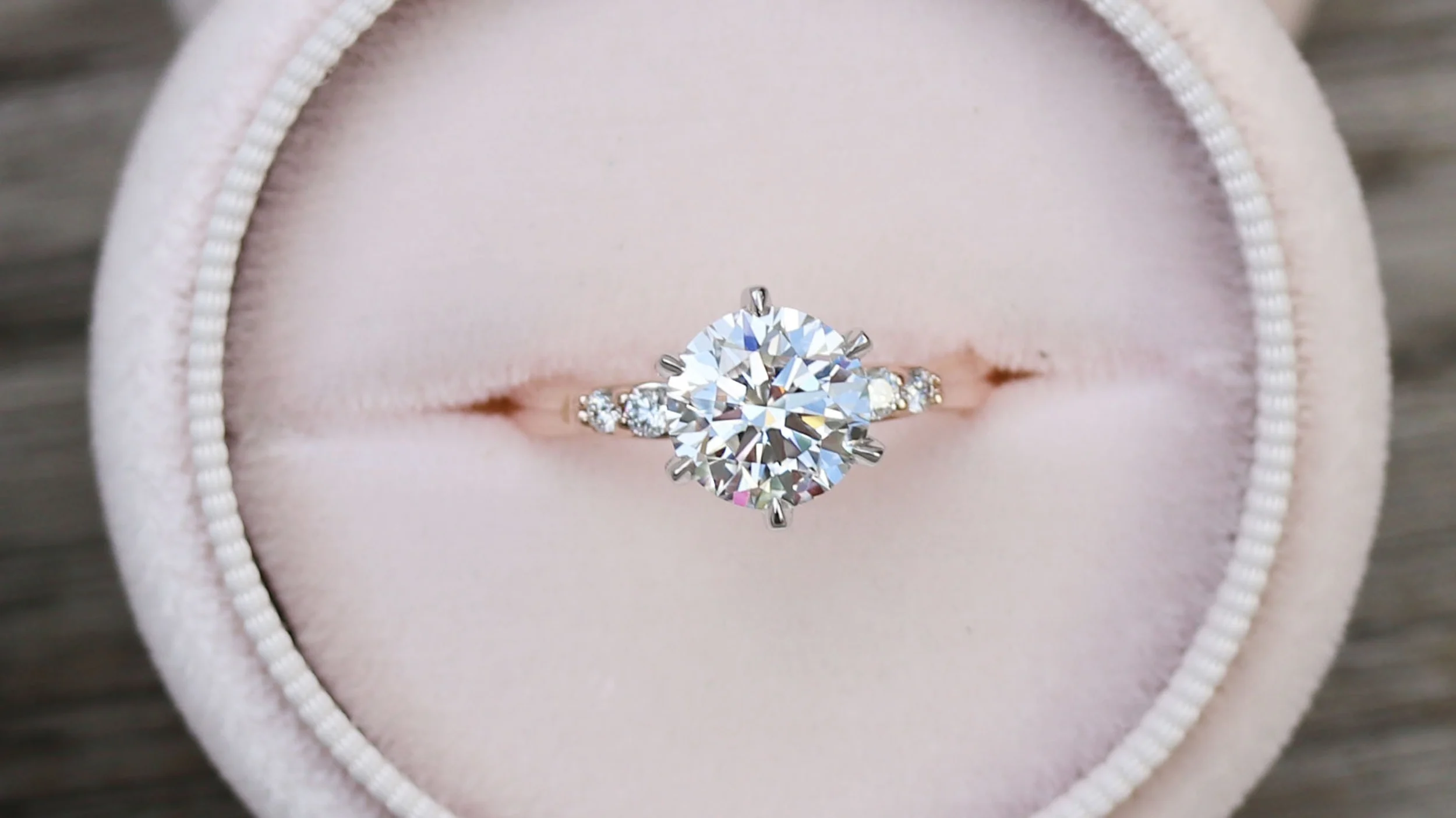 custom two tone six prong lab diamond engagement ring ada diamonds