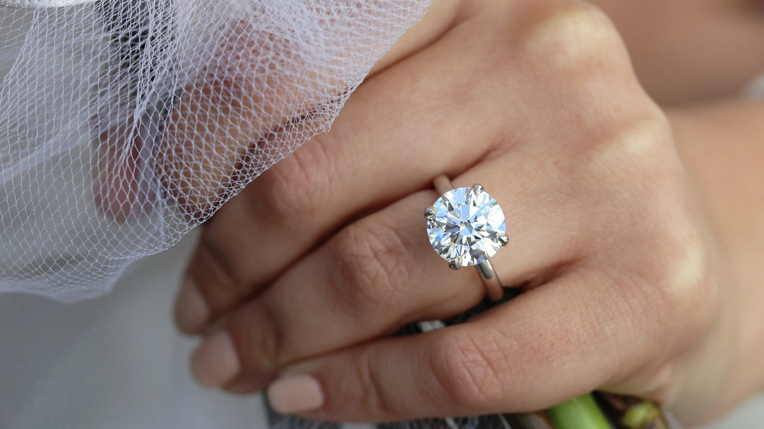 5 carat round lab diamond solitaire engagement ring ada diamonds