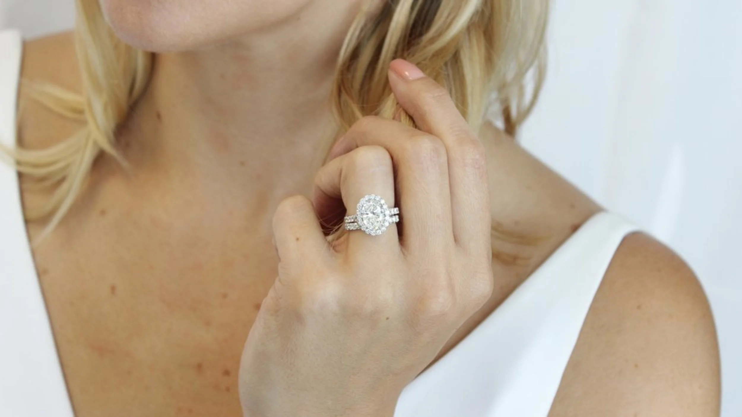 custom split shank oval halo engagement ring ada diamonds