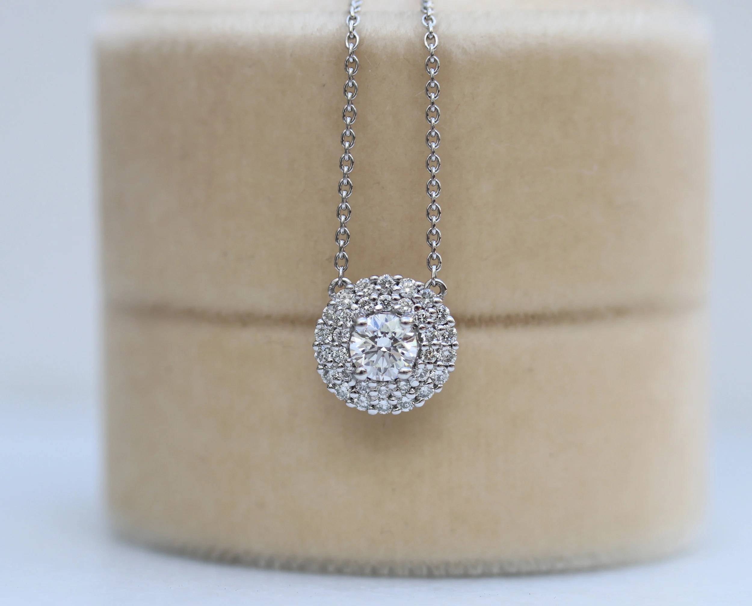 The Heavenly Collection  Featuring halos of sustainable, lab grown diamonds