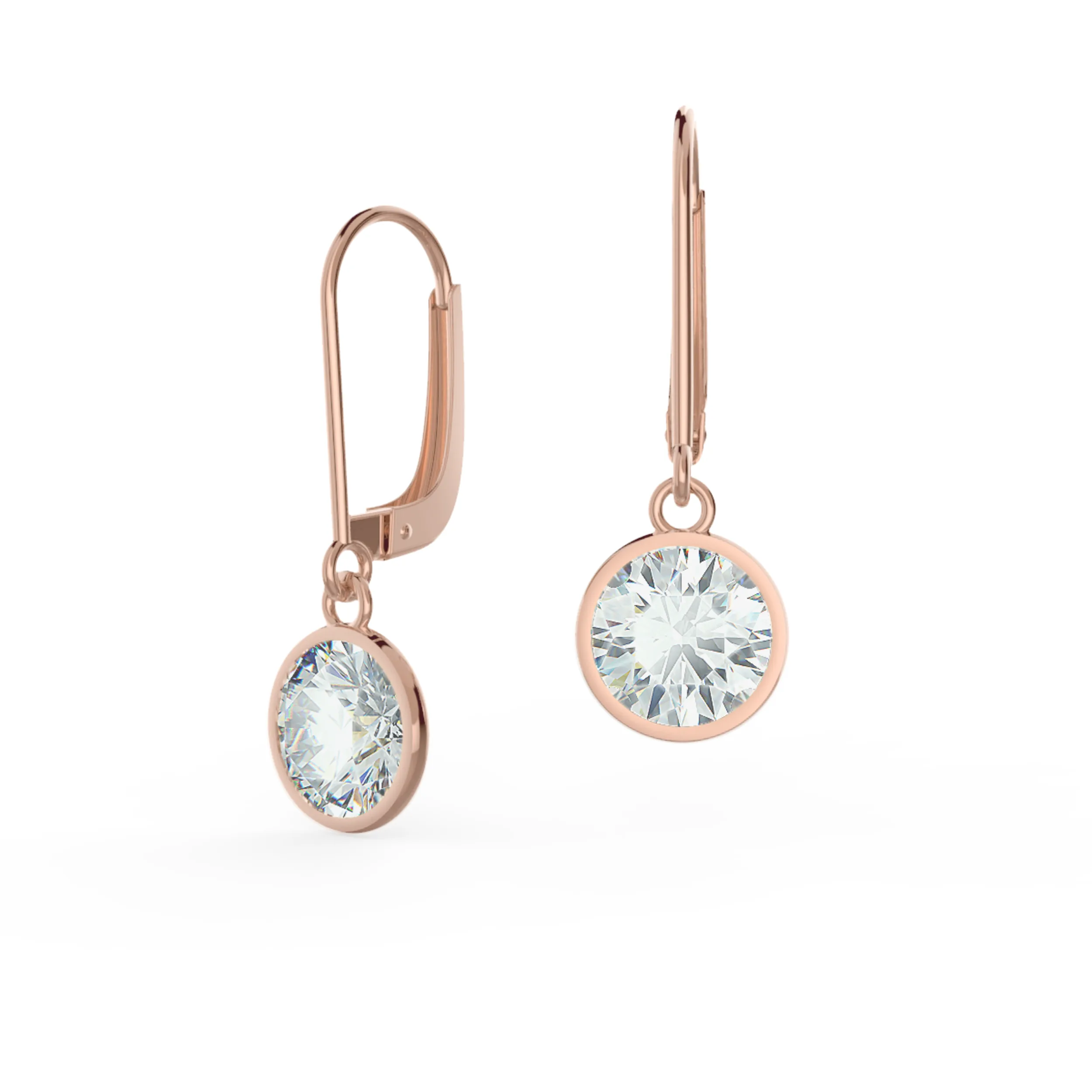 18 Karat Gold 3.22 Carat Old European Cut Diamond Solitaire Drop Earrings –  Gems Paradise Jaipur