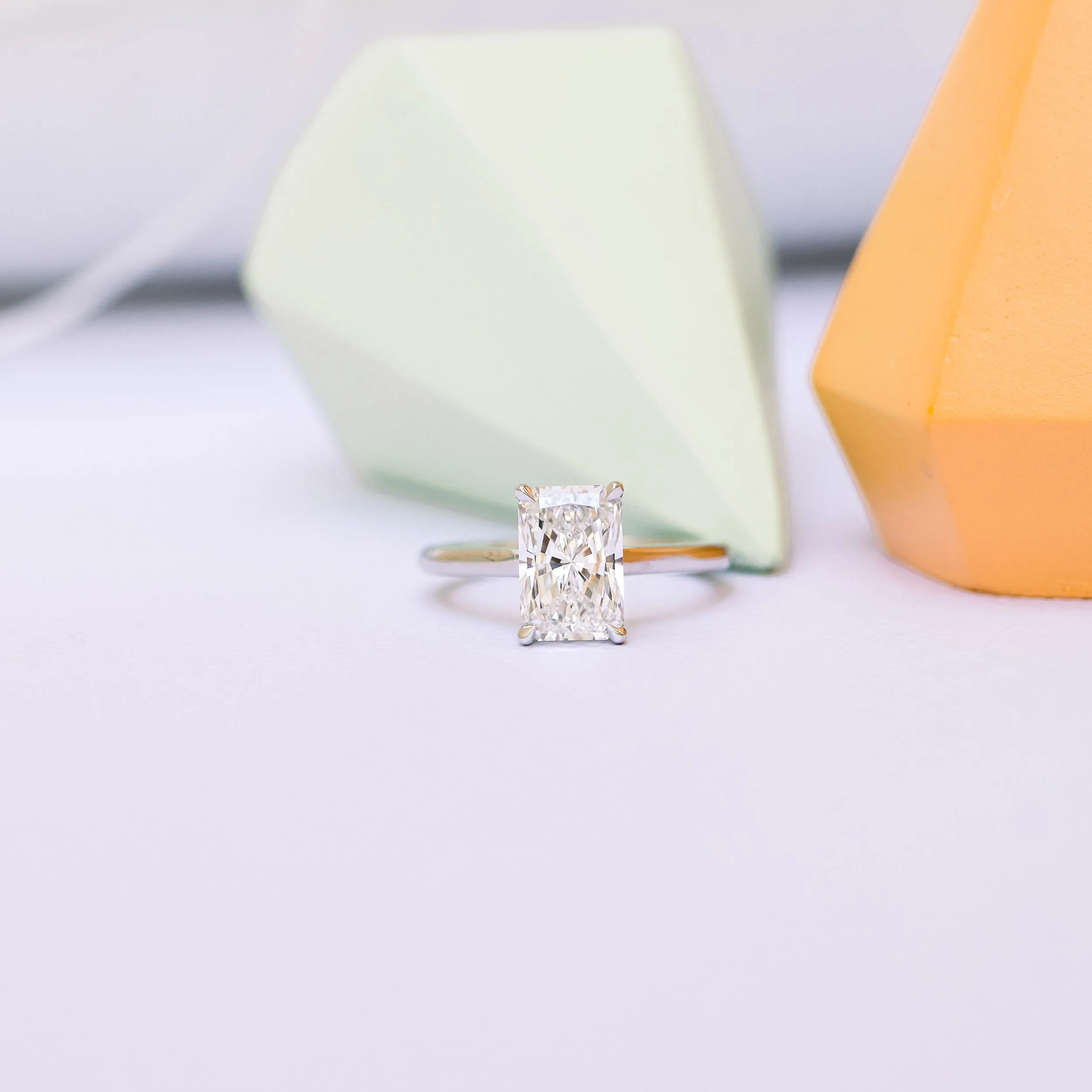 platinum two carat radiant trellis solitaire engagement ring ada diamonds design ad 333 macro
