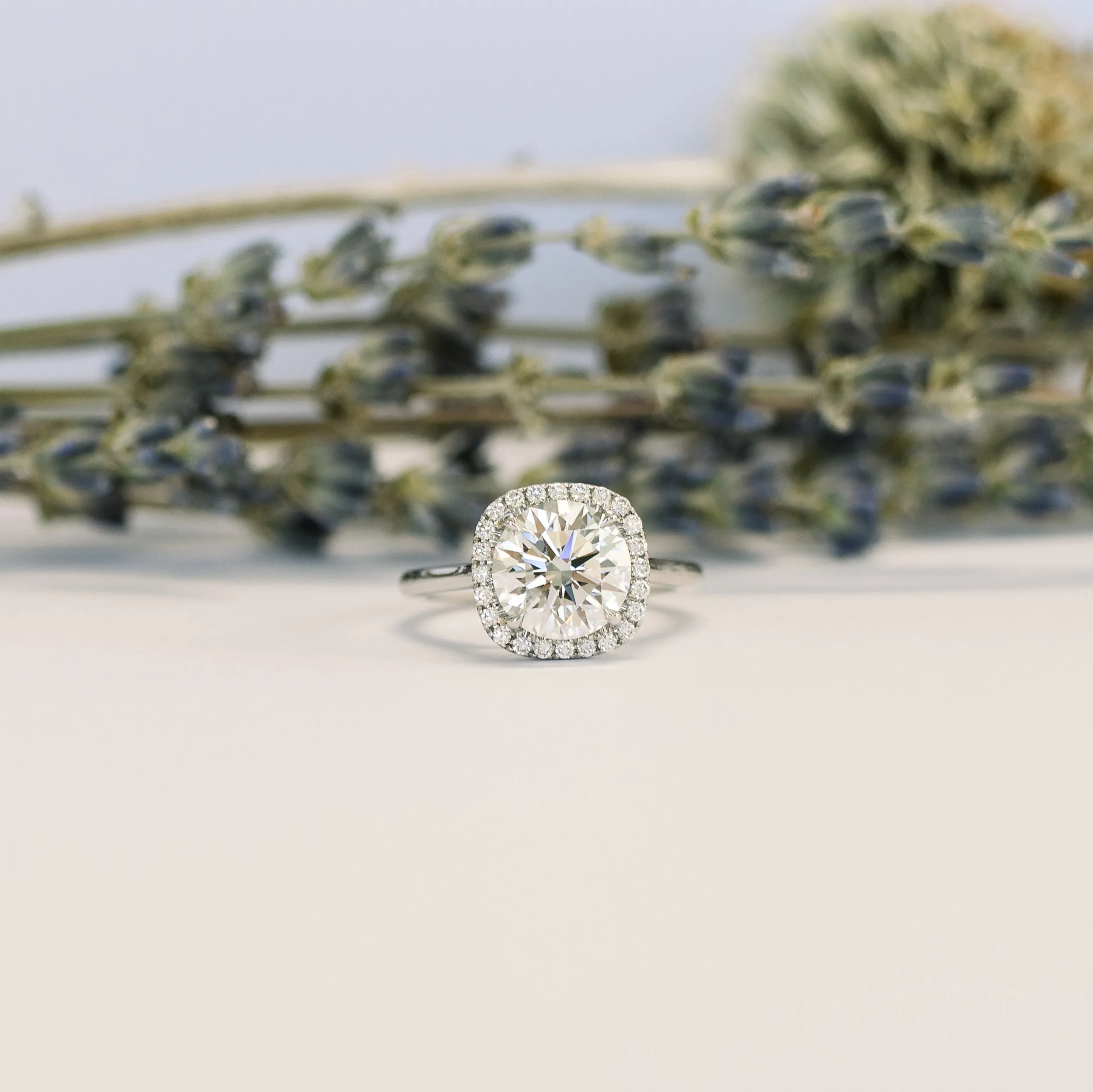 18k white gold 2.5 carat round man made diamond single halo engagement ring ada diamonds design ad 073 main