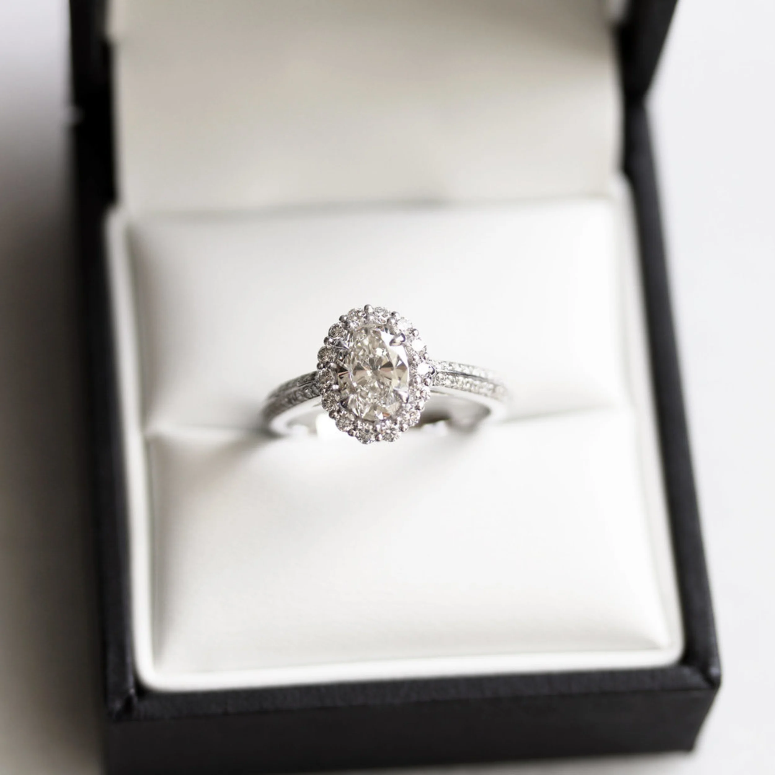 Classic Royal Halo Pave Lab Created Diamond Engagement Ring Proposal Design-116