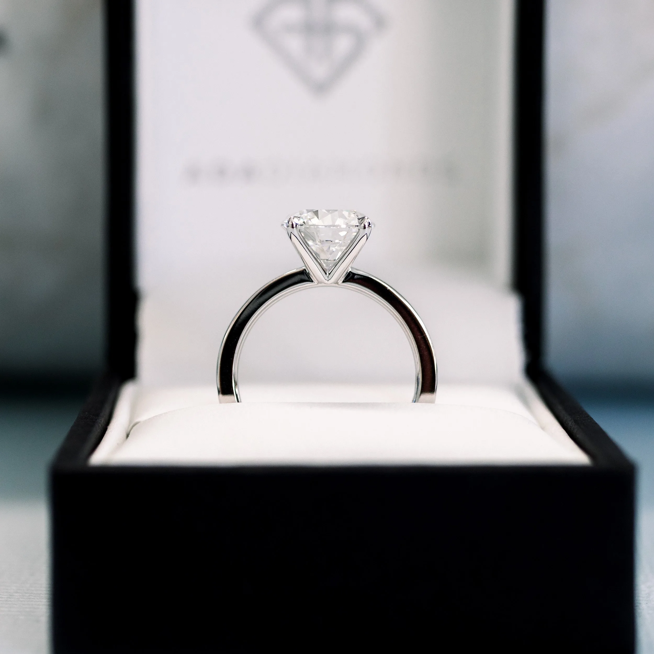 platinum 2.5ct round lab diamond classic four prong solitaire engagement ring ada diamonds design ad 144 profile