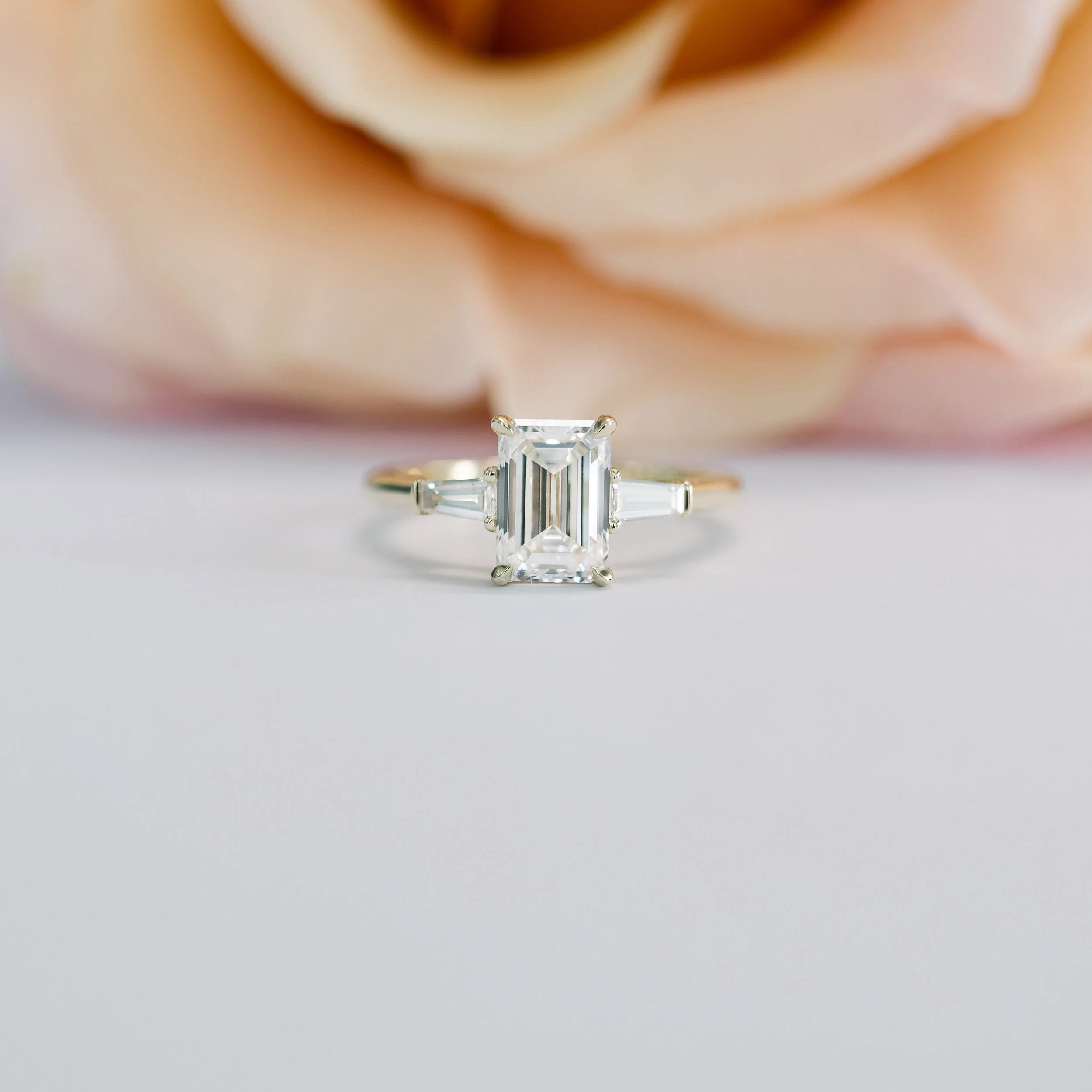 1.75ct emerald cut with tapered baguettes