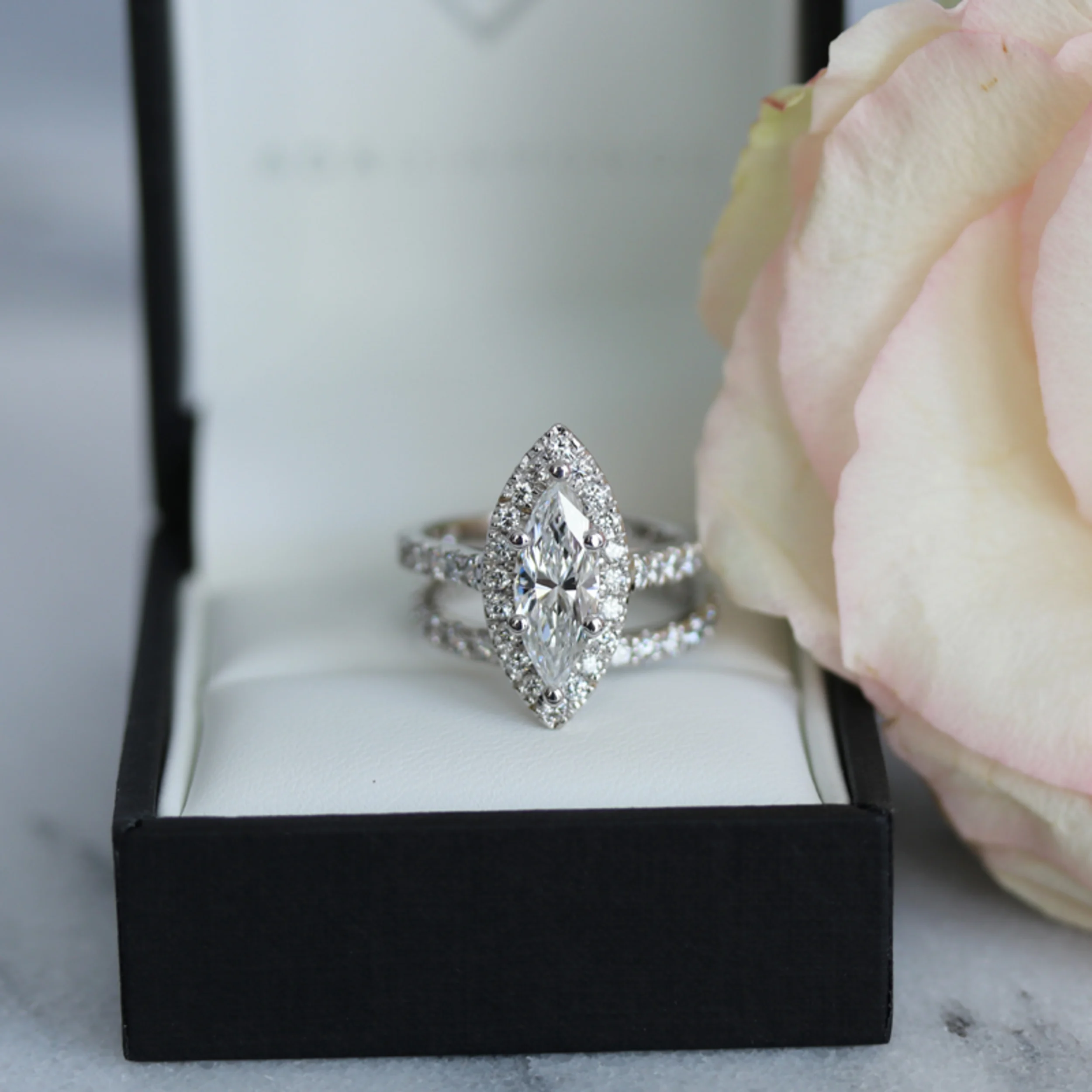 Fancy Halo Pave Top of the World Lab Created Diamond Engagement Ring Proposal Design-156