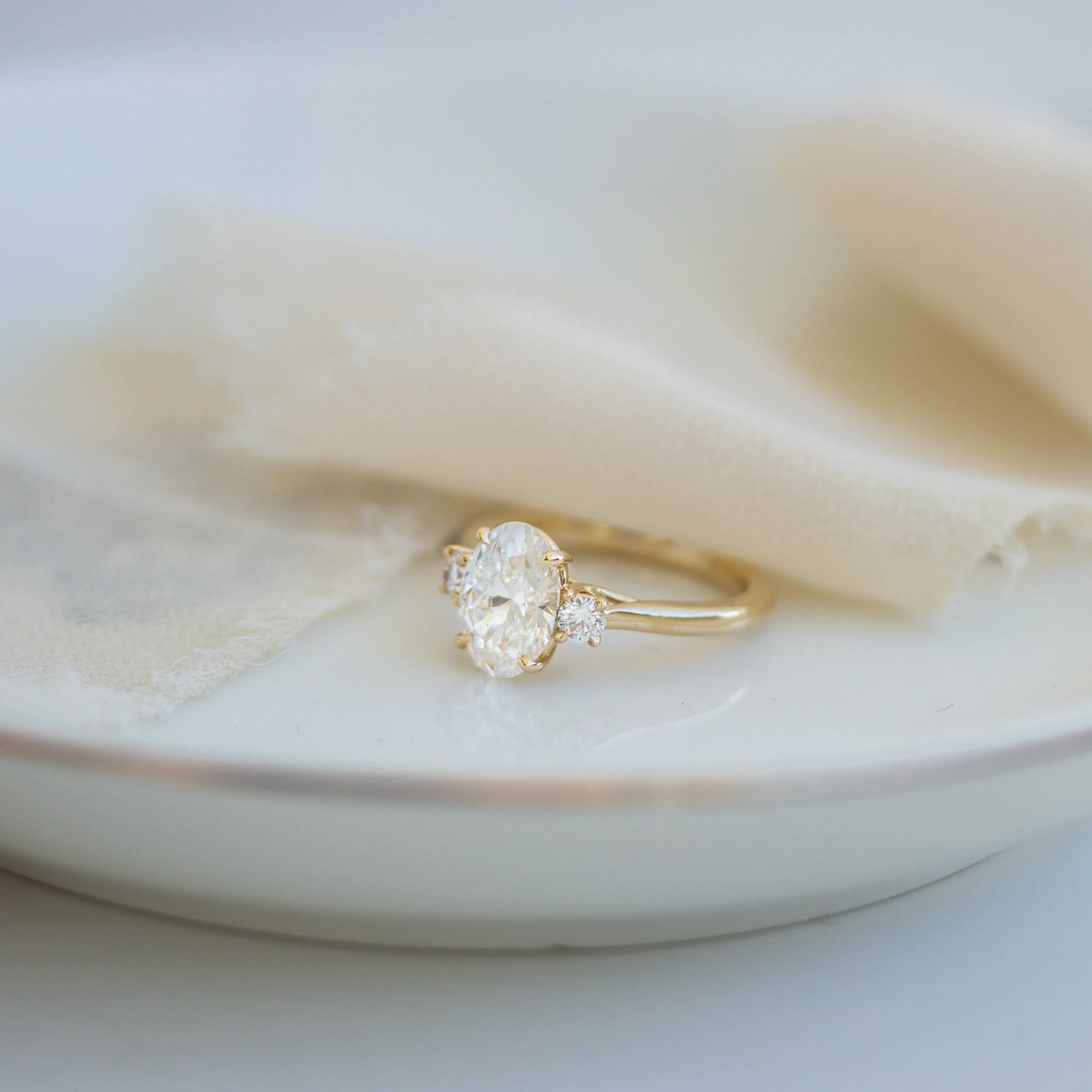 2 ct oval and round three stone lab created diamond engagement ring yellow gold ada diamonds design ad 458 macro