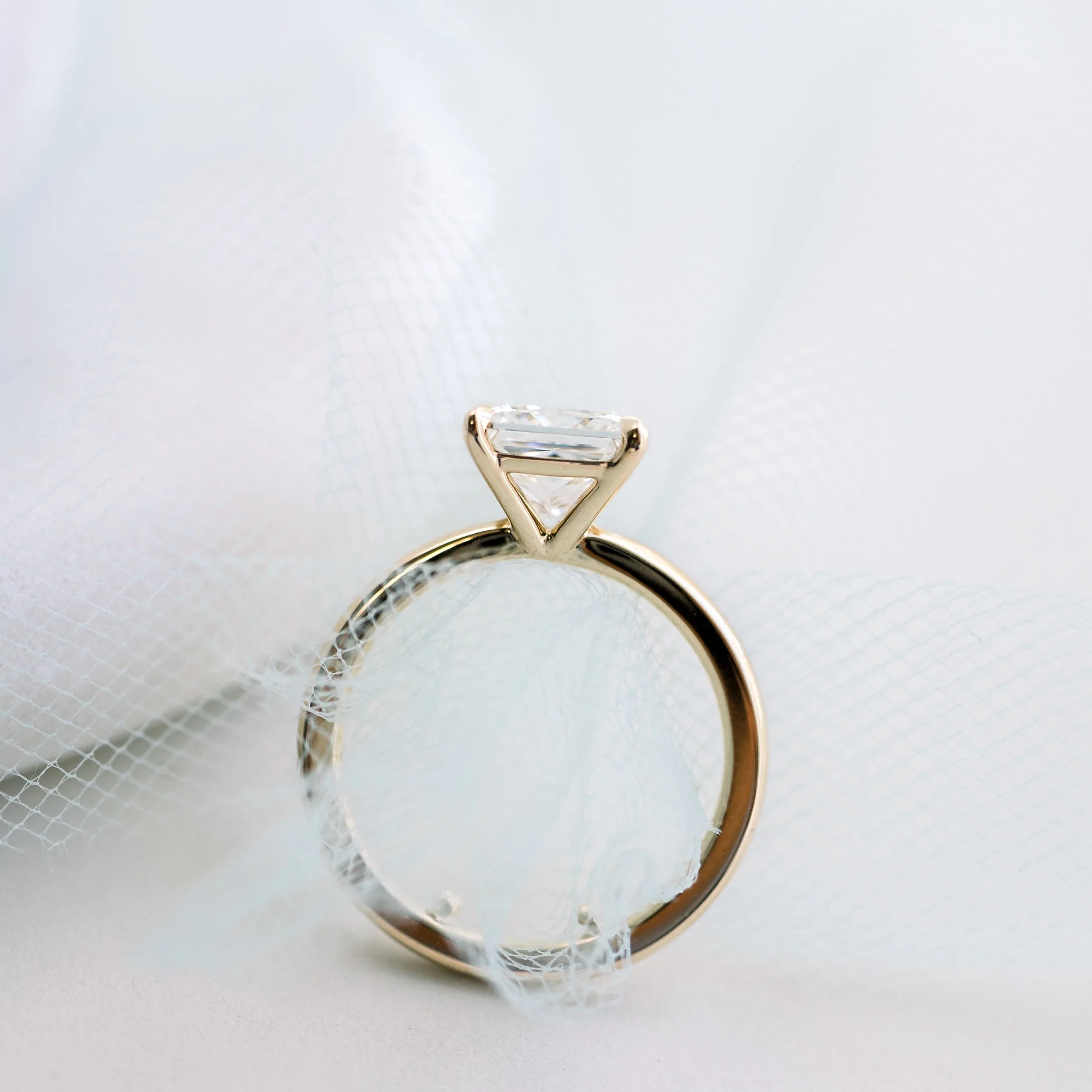 14k yellow gold 2ct princess cut lab diamond solitaire engagement ring ada diamonds design ad 341 profile view