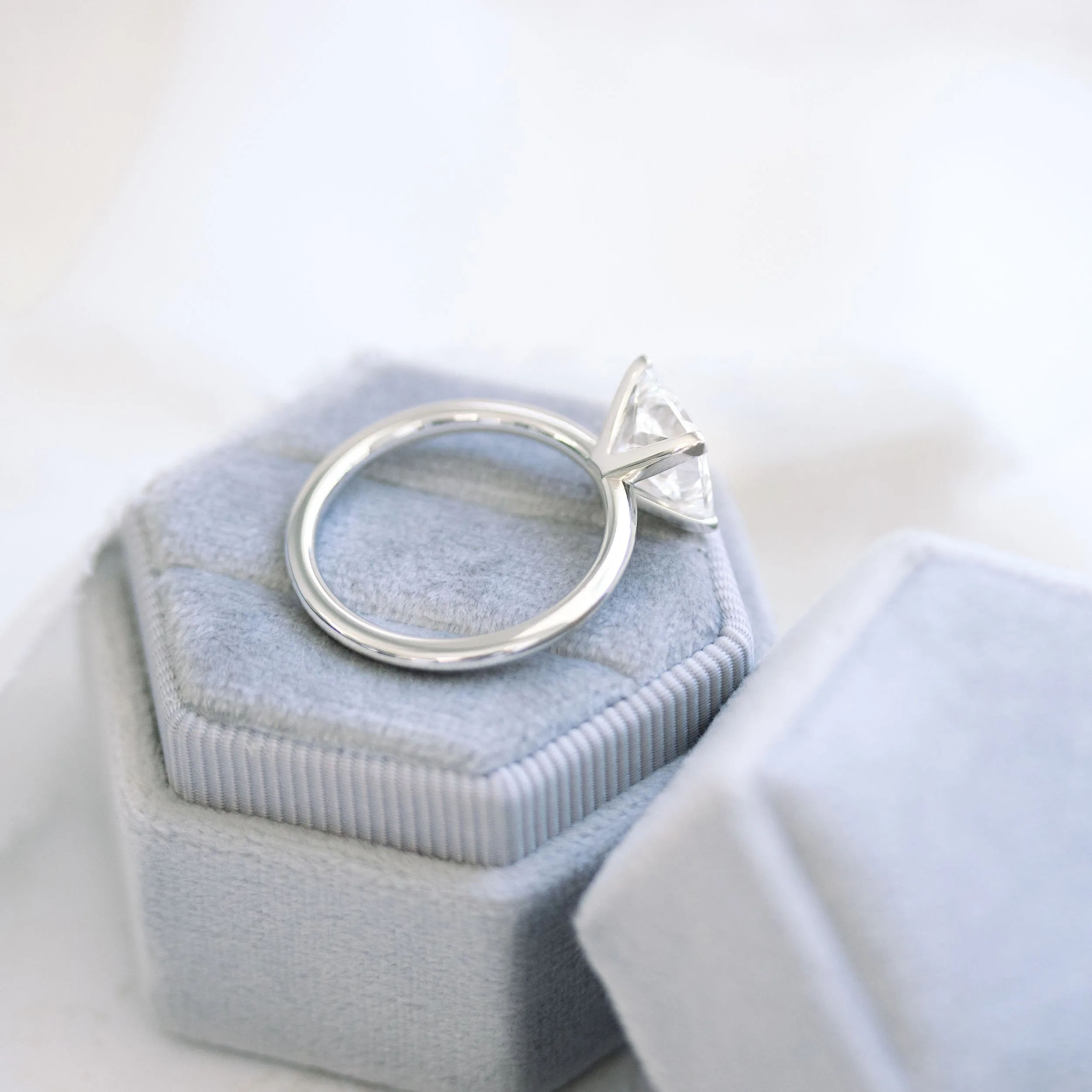 platinum 3.25 carat princess lab diamond engagement ring ada diamonds design ad-227