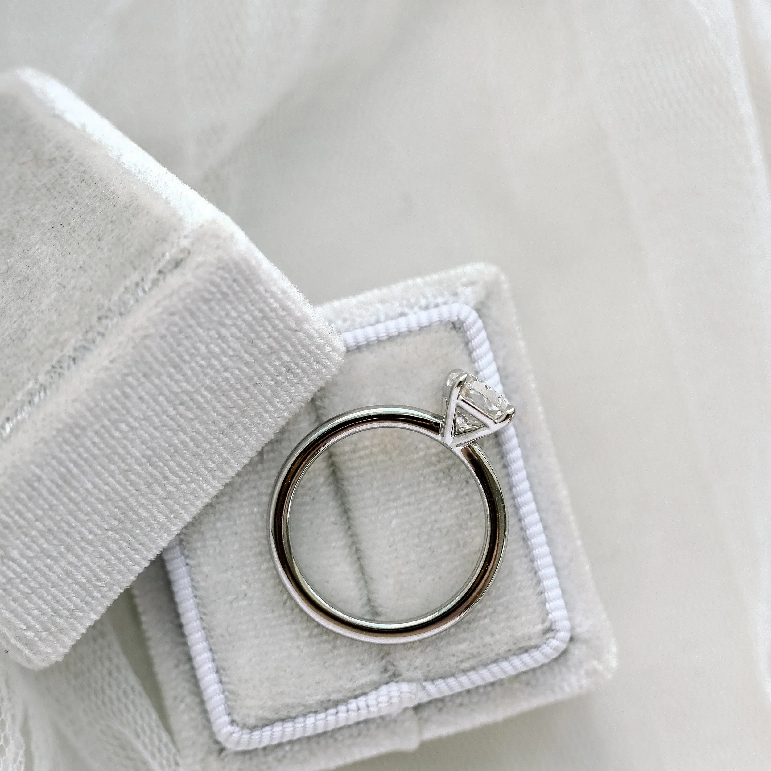 platinum 2ct cushion cut lab diamond solitaire engagement ring ada diamonds design ad 221 profile