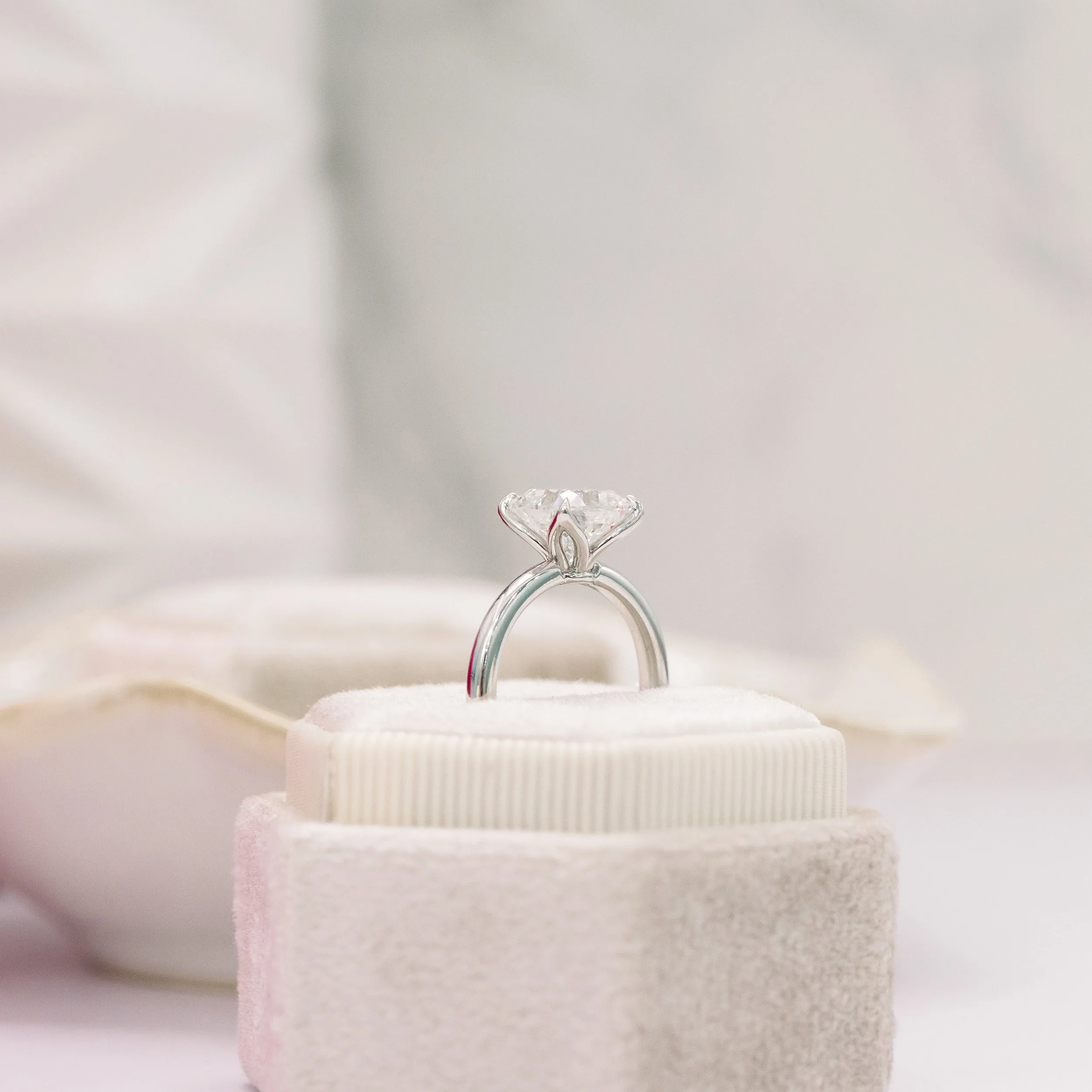 18k white gold 2.5ct cushion cut lab created diamond tulip solitaire engagement ring ada diamonds design ad 368 profile