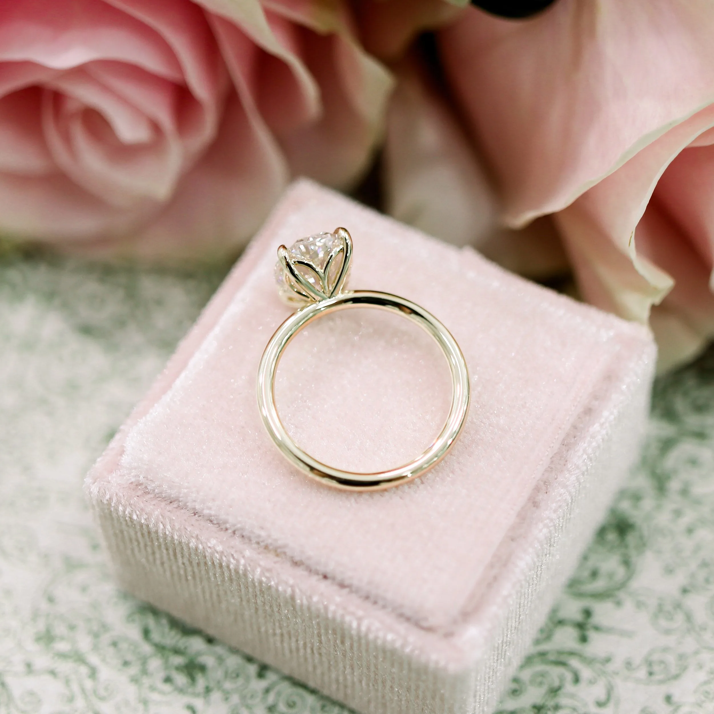 Men's Elegant Rose Flower Leaf Vine Design Ring Wedding - Temu
