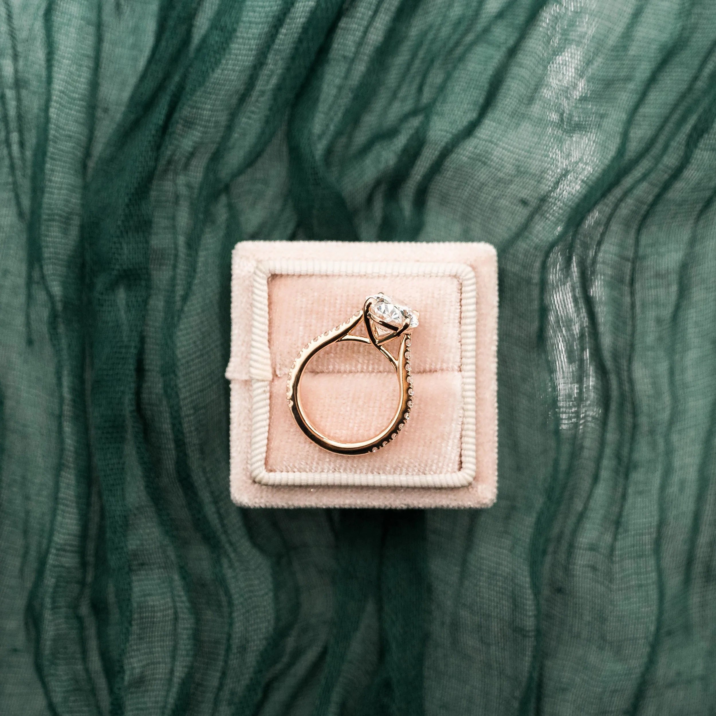 18k rose gold 3.25 Carat Oval Pavé Lab Diamond Engagement Ring Design AD-190
