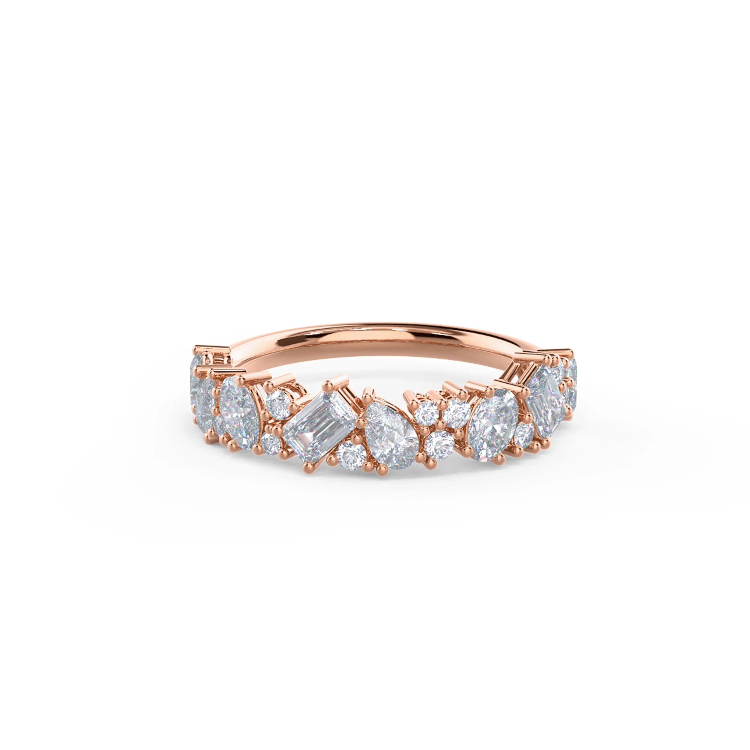 Hand Selected 1.25 ct Diamonds Cassie Half Band in 14k Rose Gold (Main View)