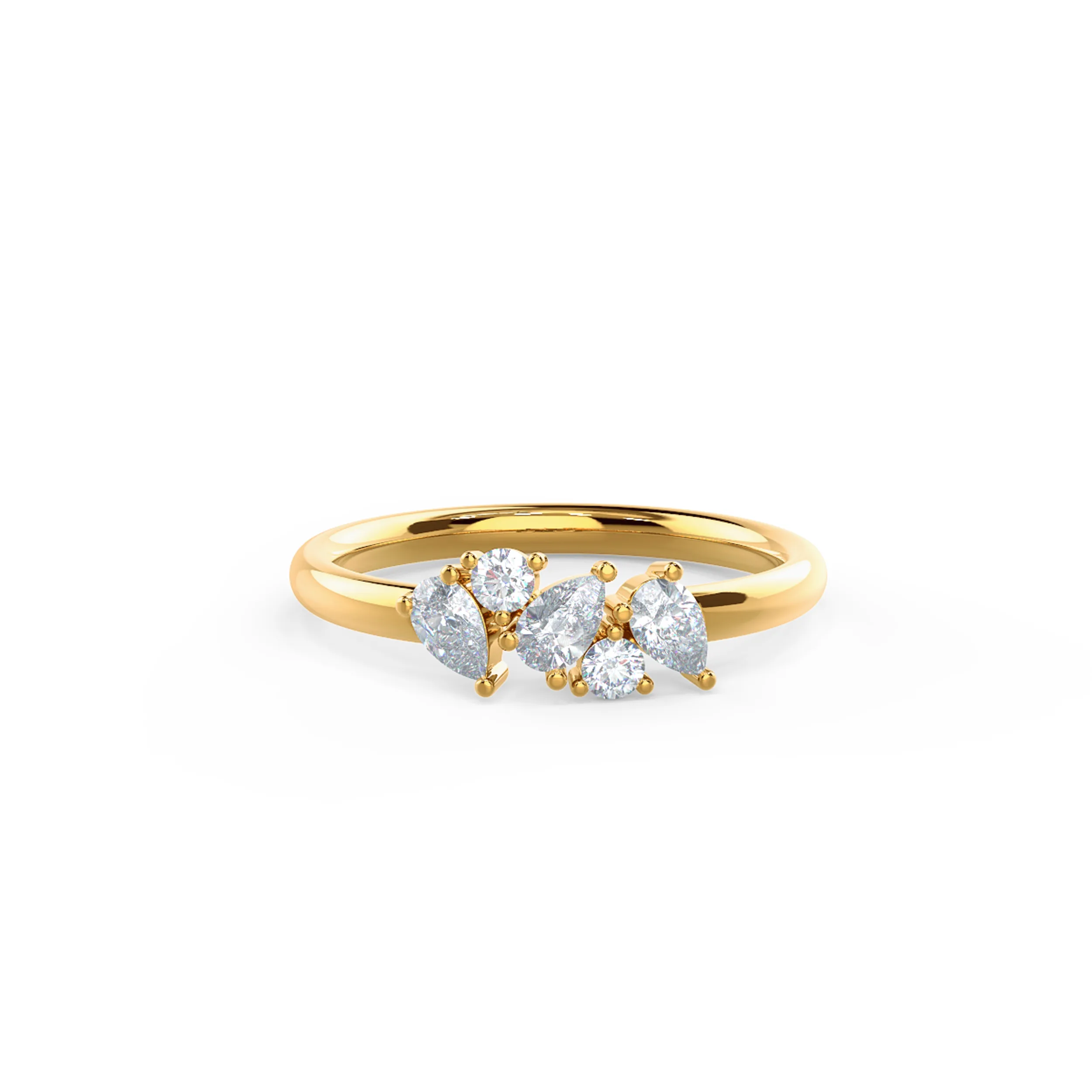 0.35 Carat Lab Grown Diamonds Theresa Five Stone in 18kt Yellow Gold (Main View)