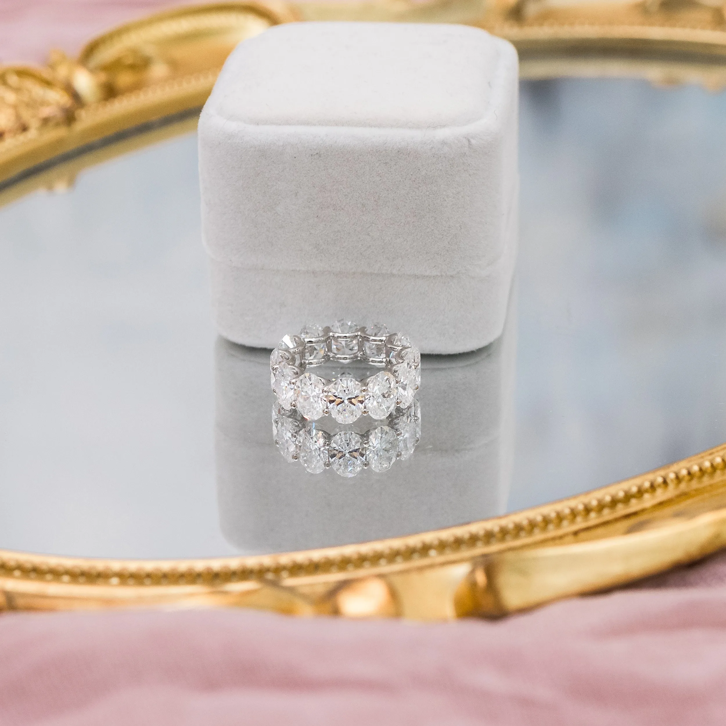 platinum 13 carat oval lab diamond wedding band ada diamonds design ad 193 macro