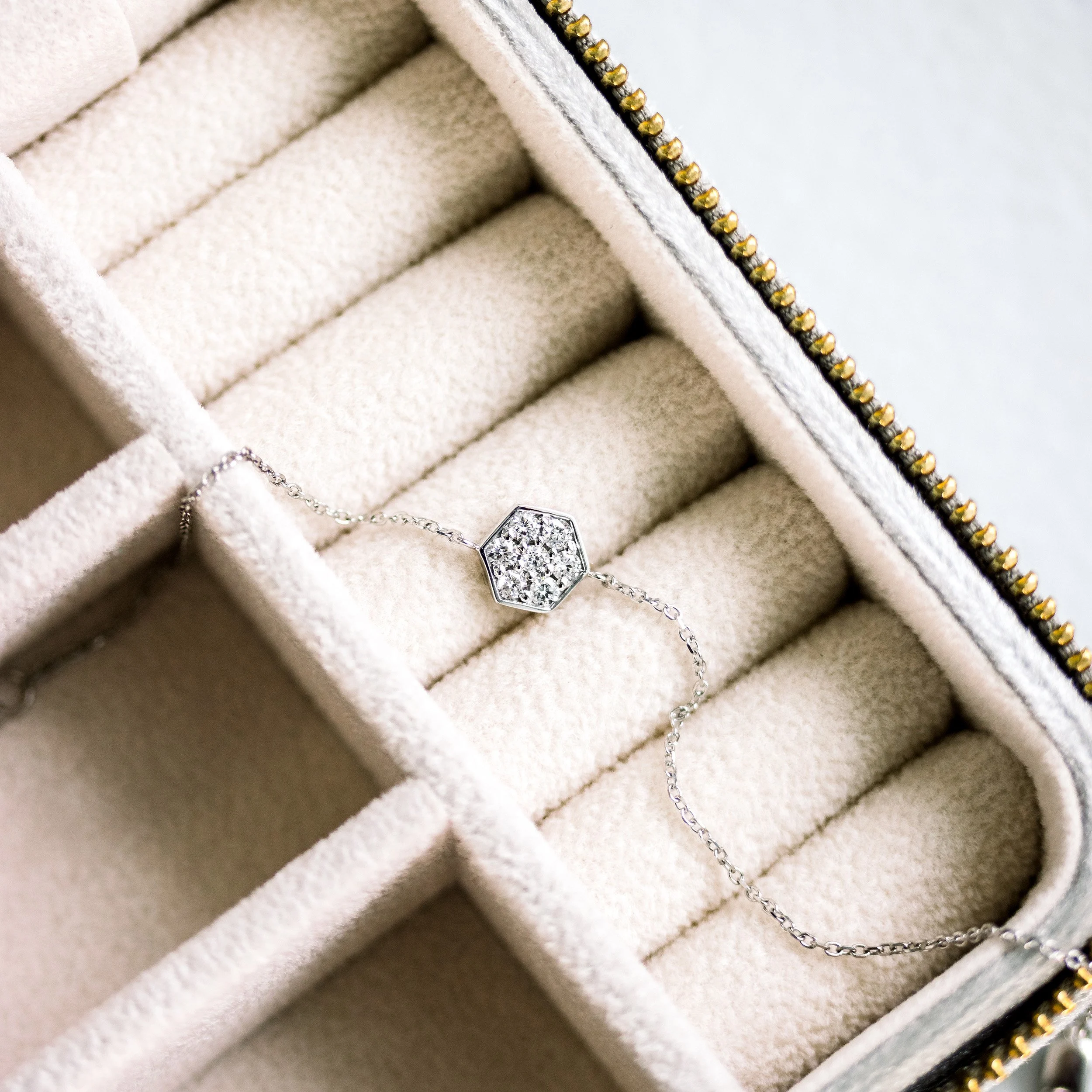 quarter carat carbon lab diamond bracelet 14k white gold ada diamonds design ad 128