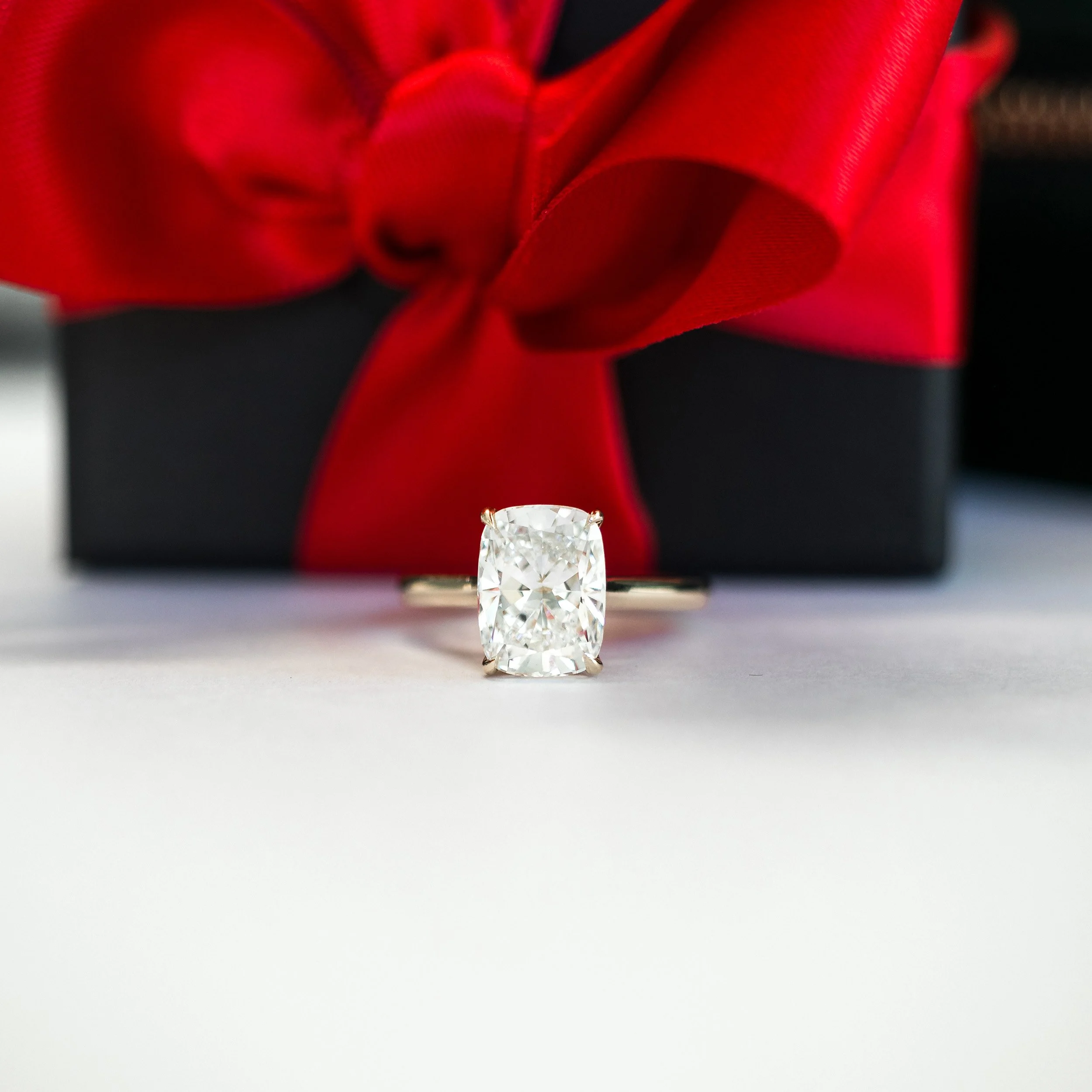 14k yellow gold 3 ct cushion cut lab diamond solitaire engagement ring ada diamonds design ad 334
