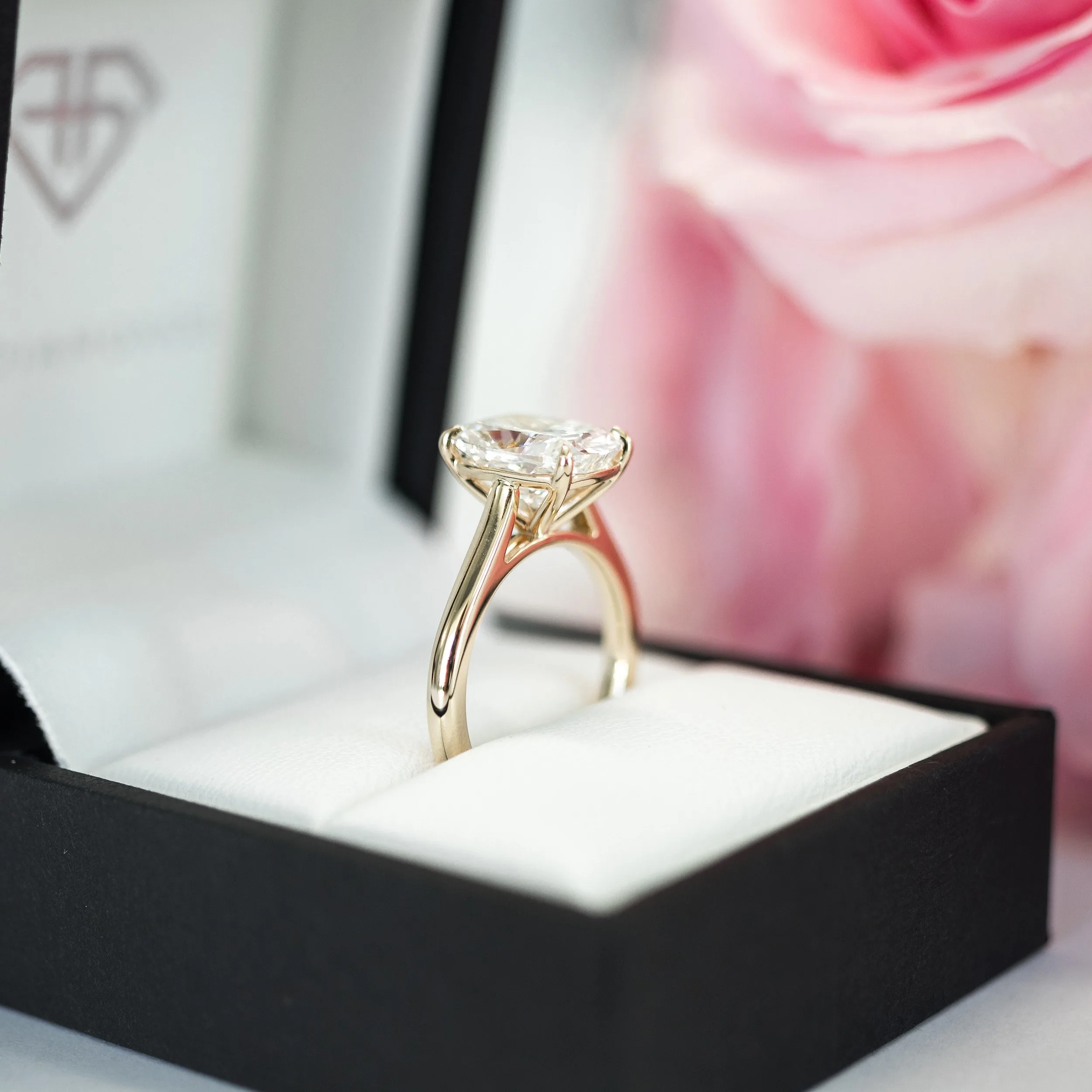 14k yellow godl 3 carat cushion cut solitaire engagement ring high profile with lab diamond ada diamonds design ad 334