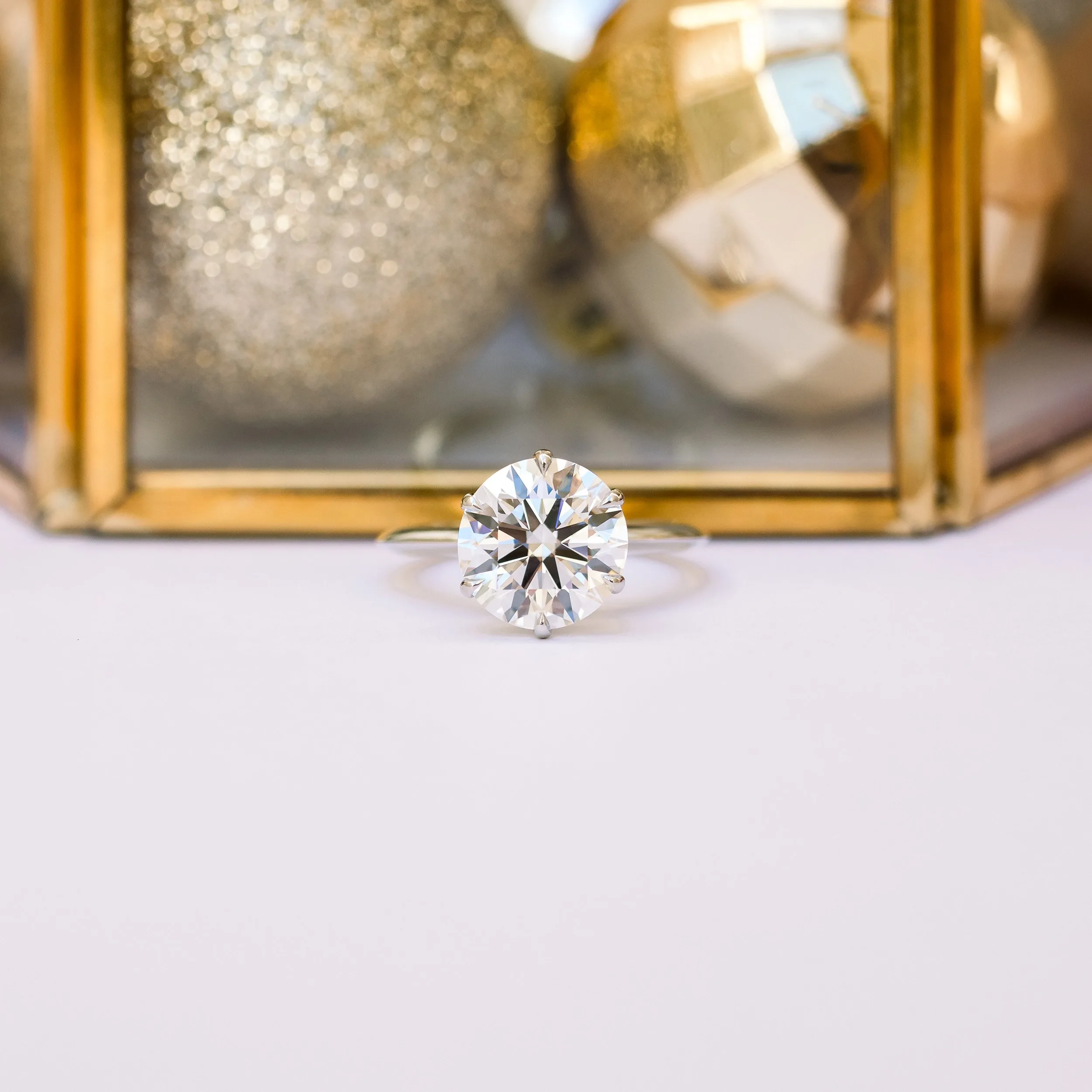 3.75 carat round classic six prong lab diamond solitaire engagement ring in platinum ada diamonds design ad 067
