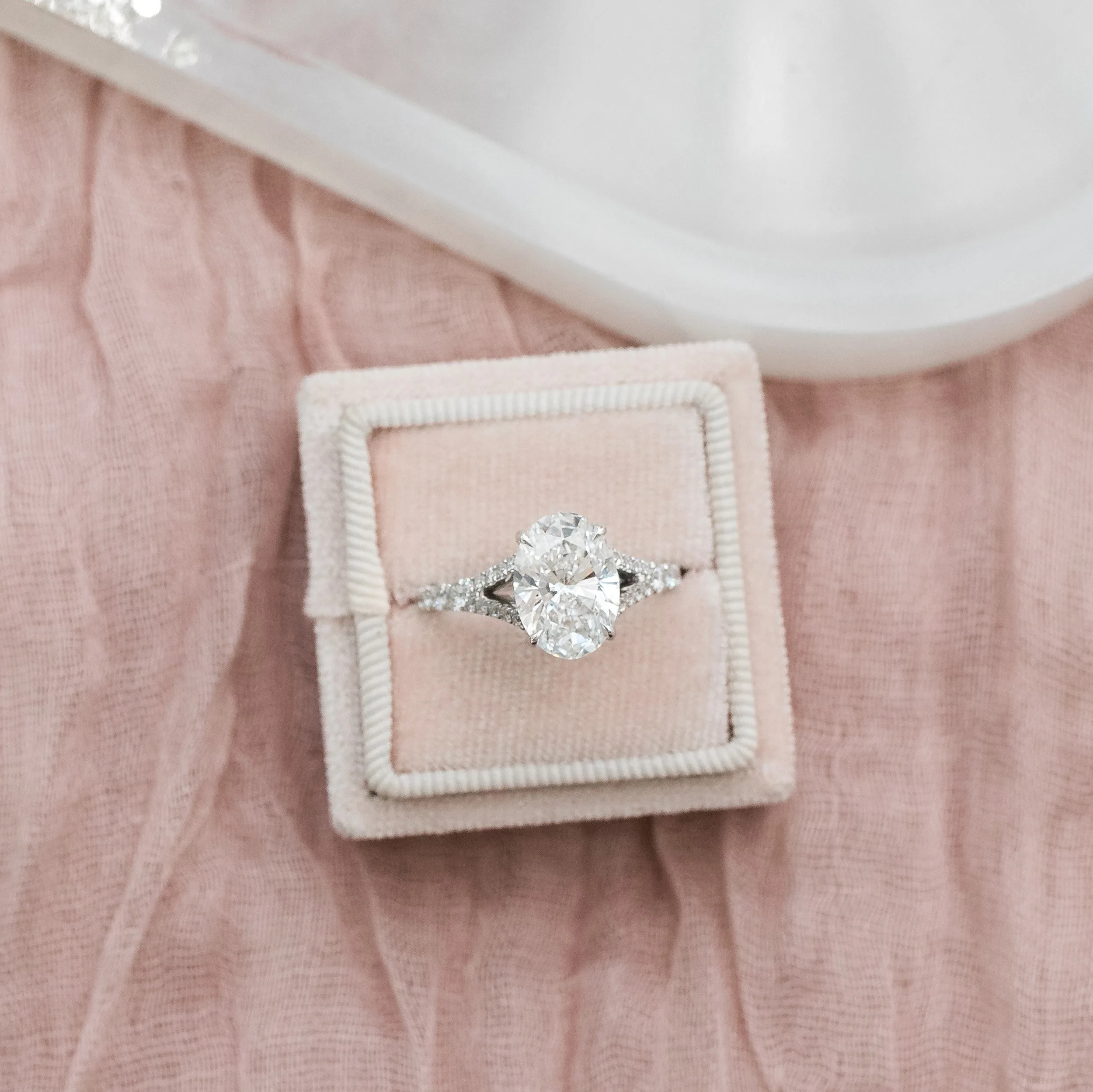 platinum 3.5ct oval cut lab diamond split shank trellis diamond band engagement ring ada diamonds design ad 153