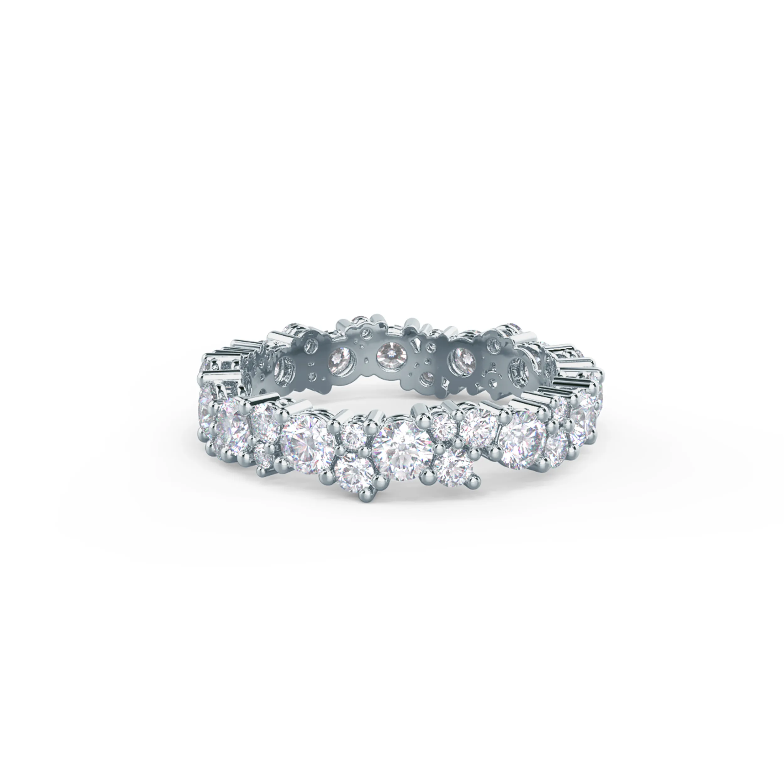 Hand Selected 1.85 ctw Round Diamonds Melissa Eternity Band in 18k White Gold (Main View)