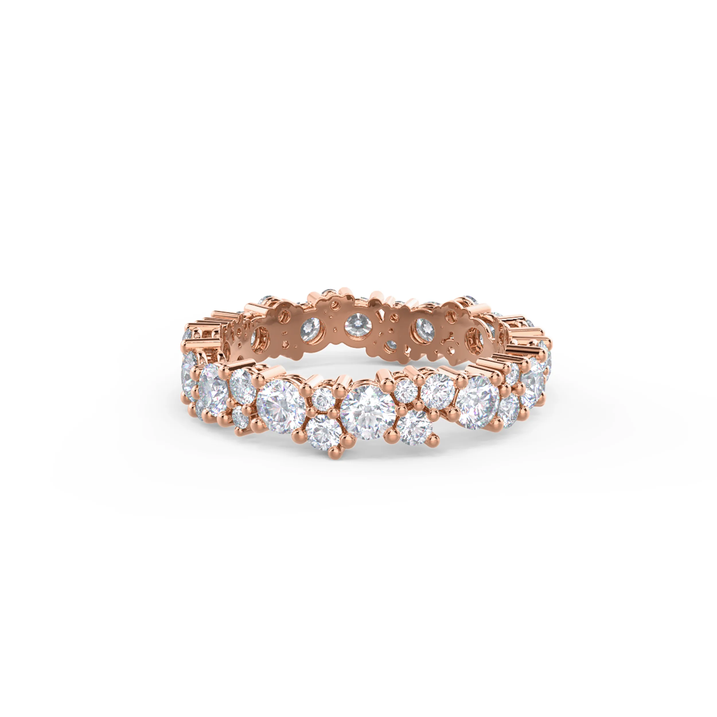 1.85 Carat Round Diamond Melissa Eternity Band in 14kt Rose Gold (Main View)